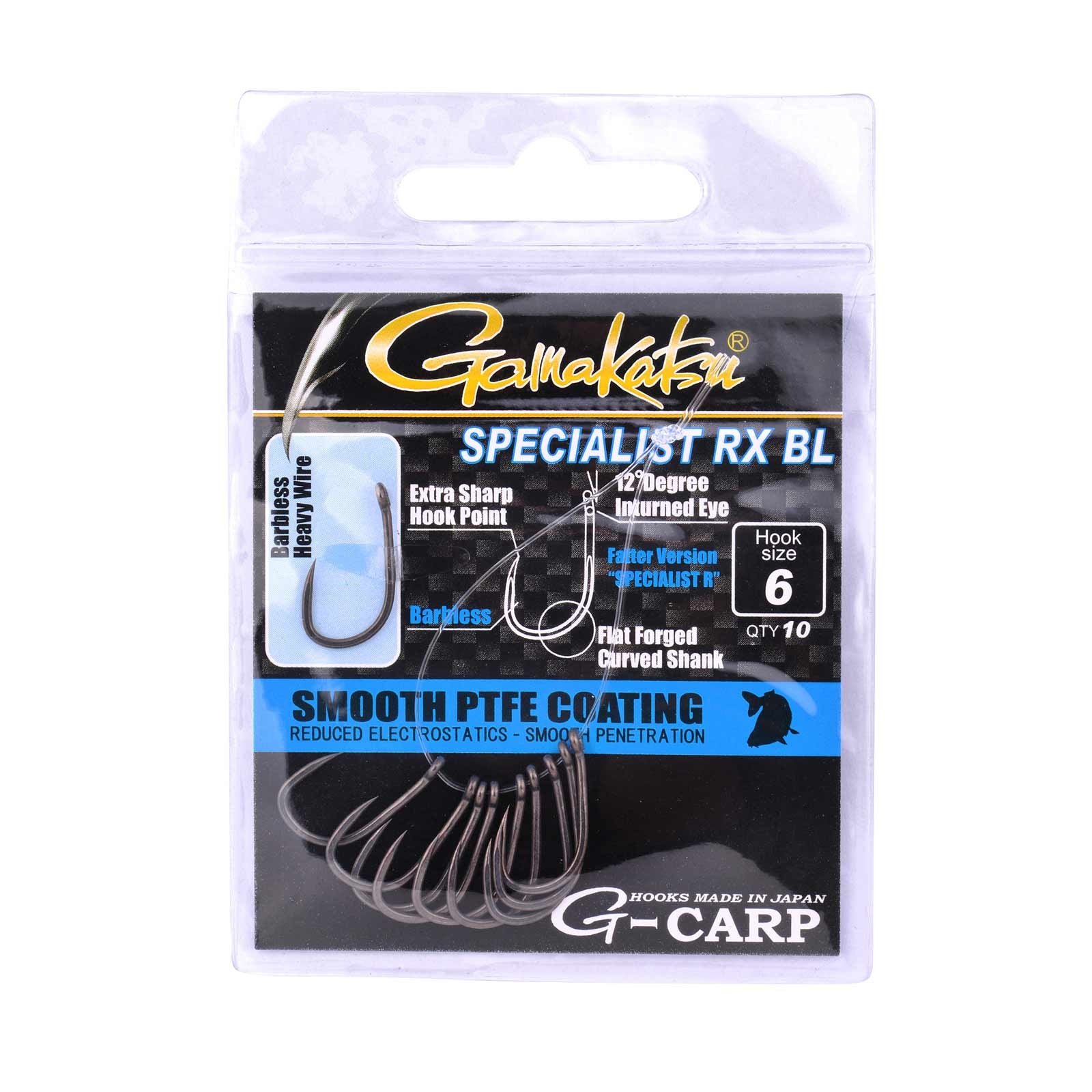 Gamakatsu G-Carp Specialist RX BL Karpfenhaken Verpackung