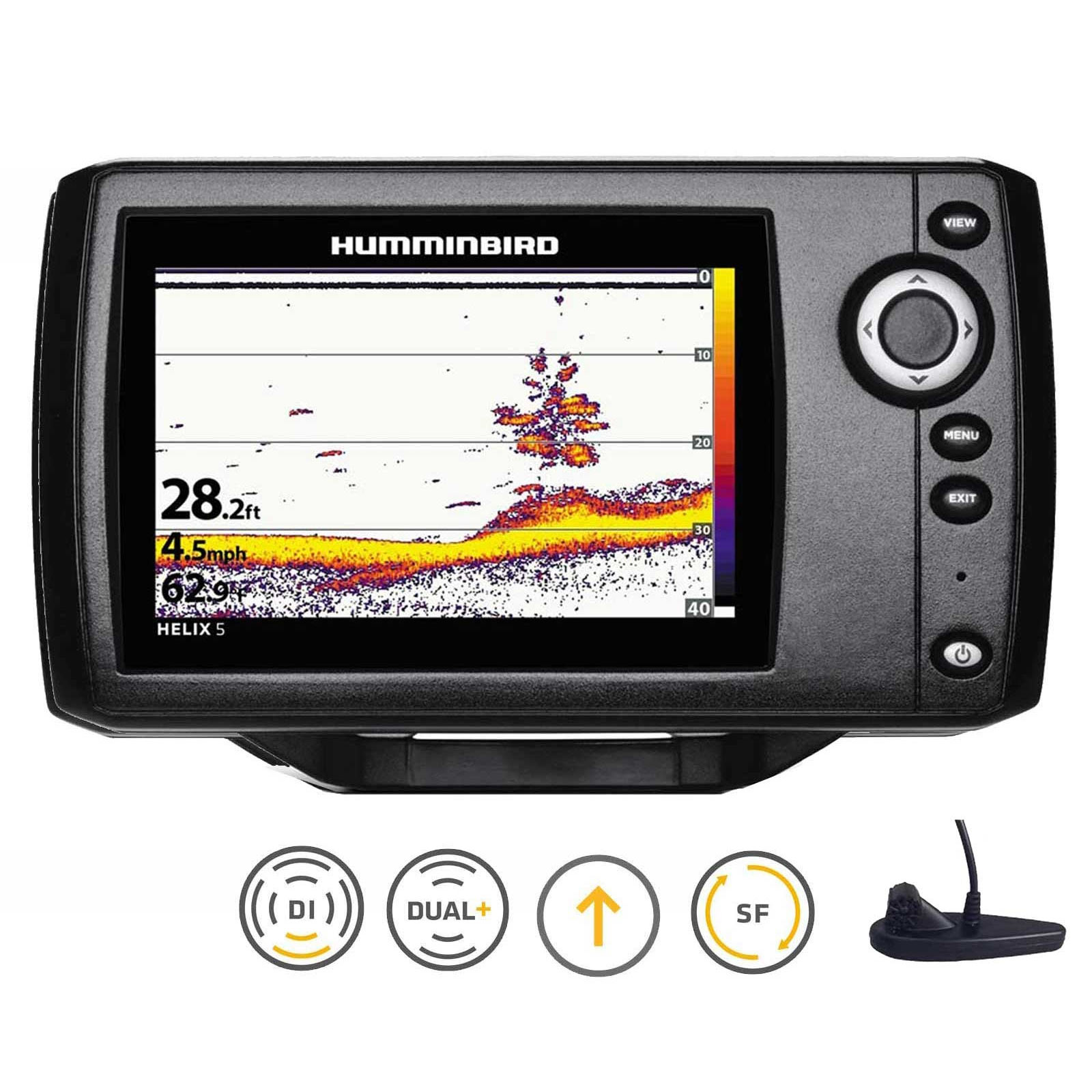 Humminbird Helix 5 DI G2 Down Imaging Echolot - Komplett mit Geber