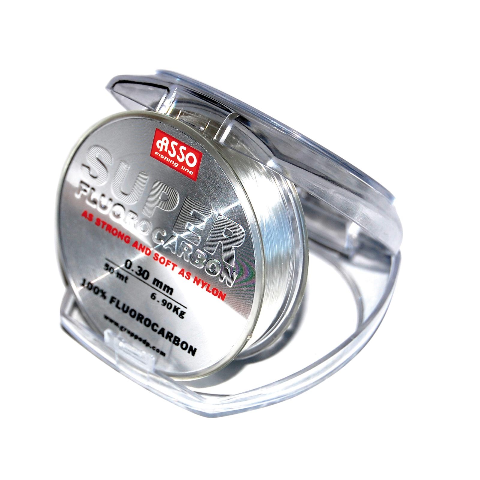 ASSO Super Fluorocarbon 50m kg Clear Vorfachschnur