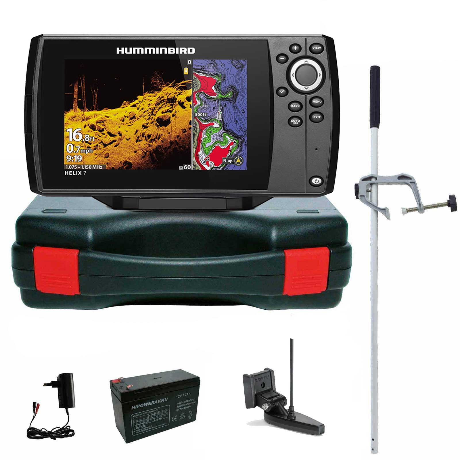 Humminbird Helix 7 Chirp GPS Mega DI G4 Down Imaging GPS Kartenplotter Echolot Portabel Master - Komplett mit Geber