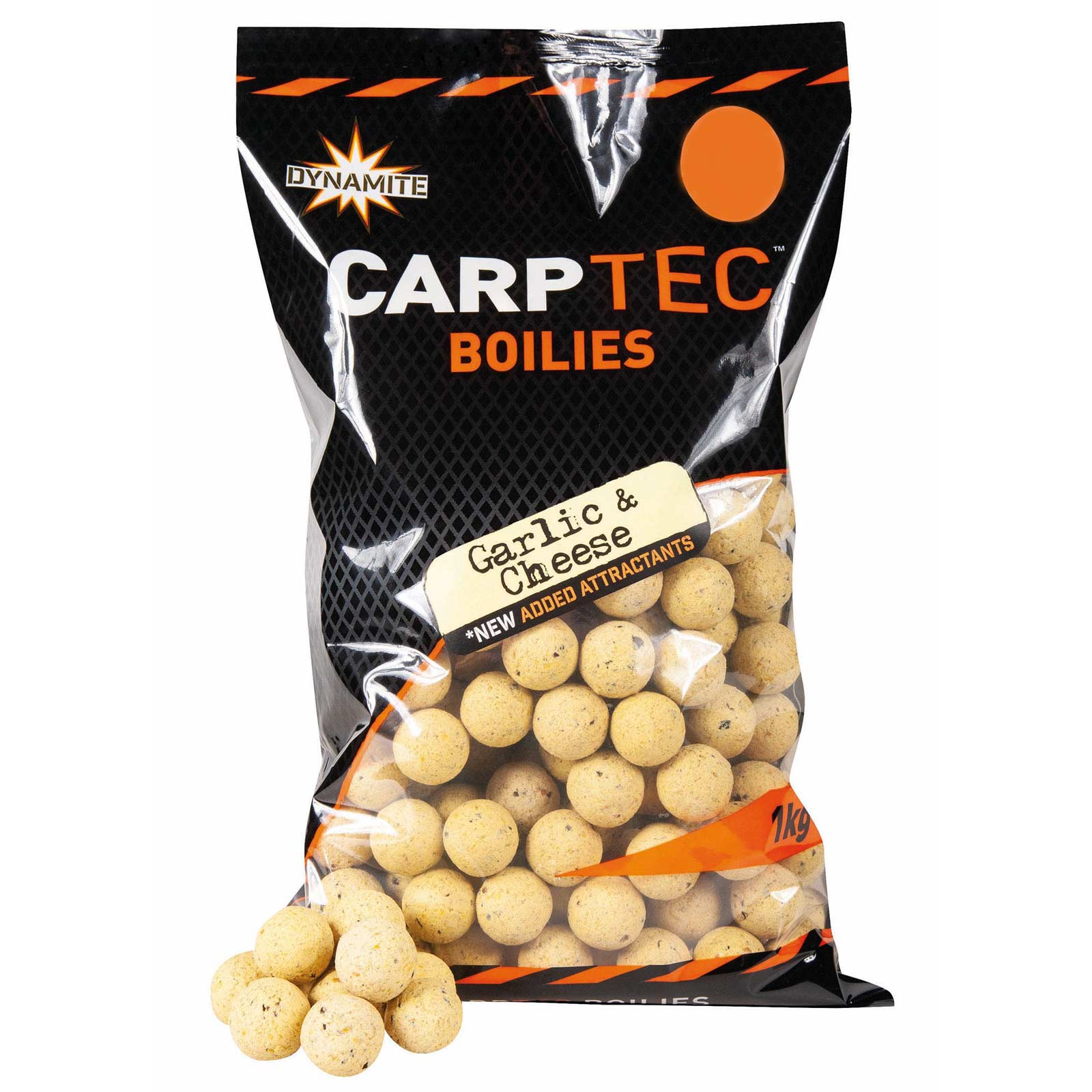 Dynamite Carp Tec Garlic & Cheese Boilies 