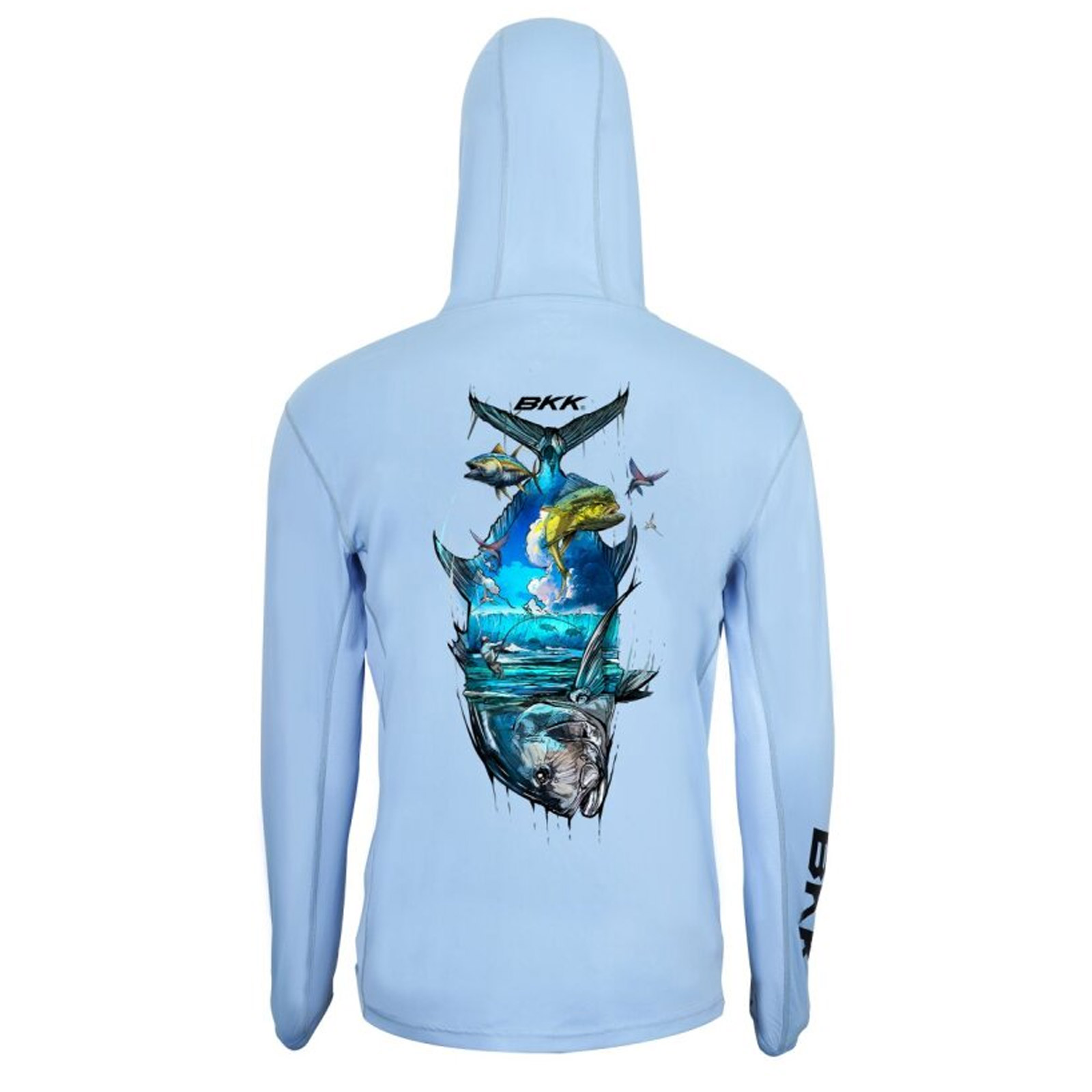 BKK Long Sleeve Performance Shirt - Brand Values Gt - Light Blue Longsleeve_back