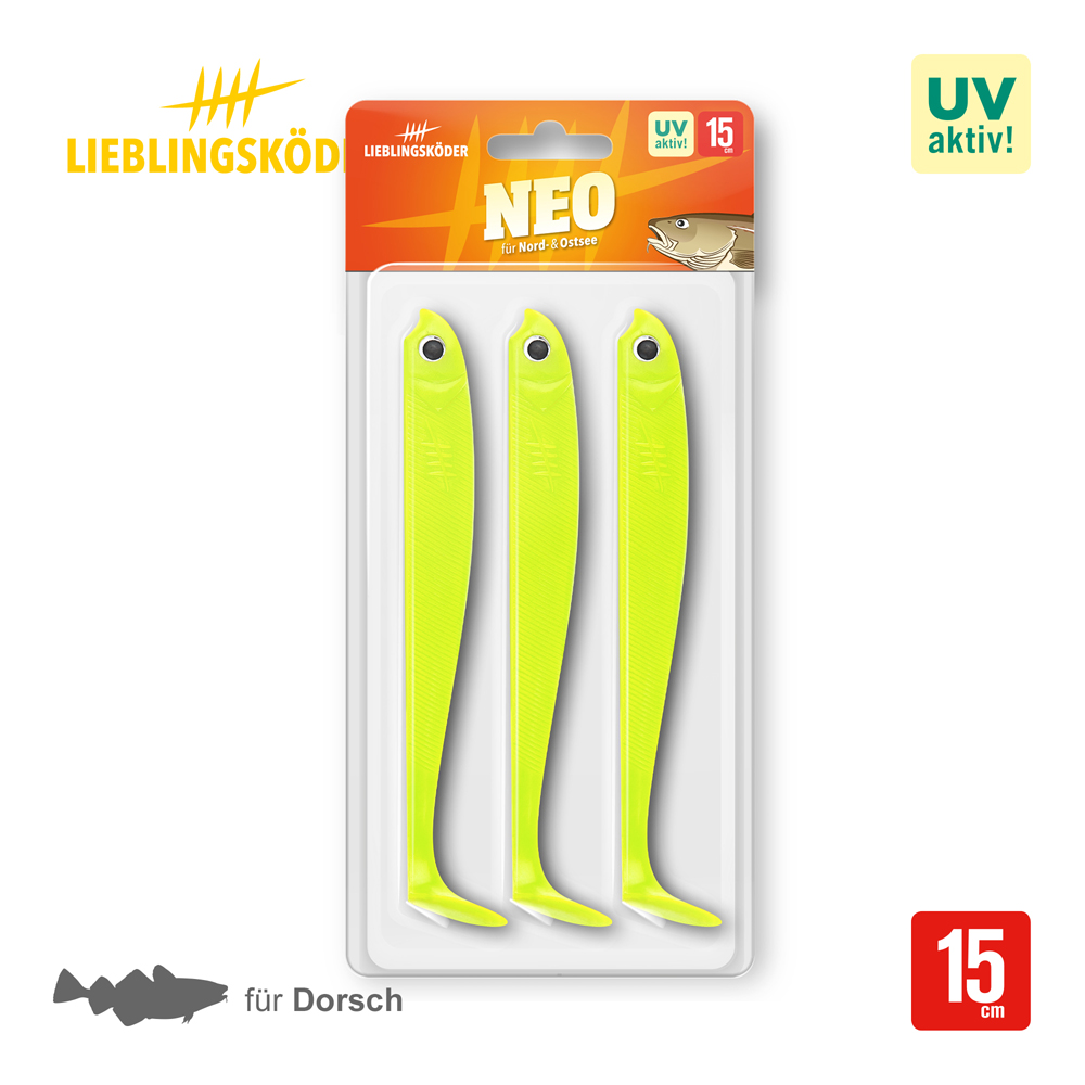 Lieblingsköder 15,0cm Neo Gummifisch Verpackung