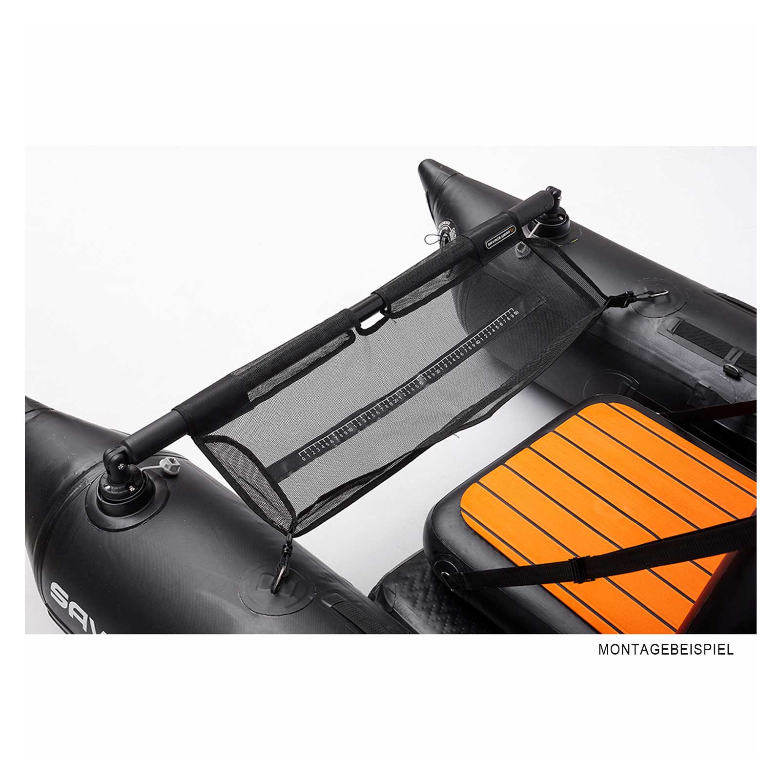 Savage Gear Belly Boat Frontstange mit Netz 85-95cm Bootszubehör Detail