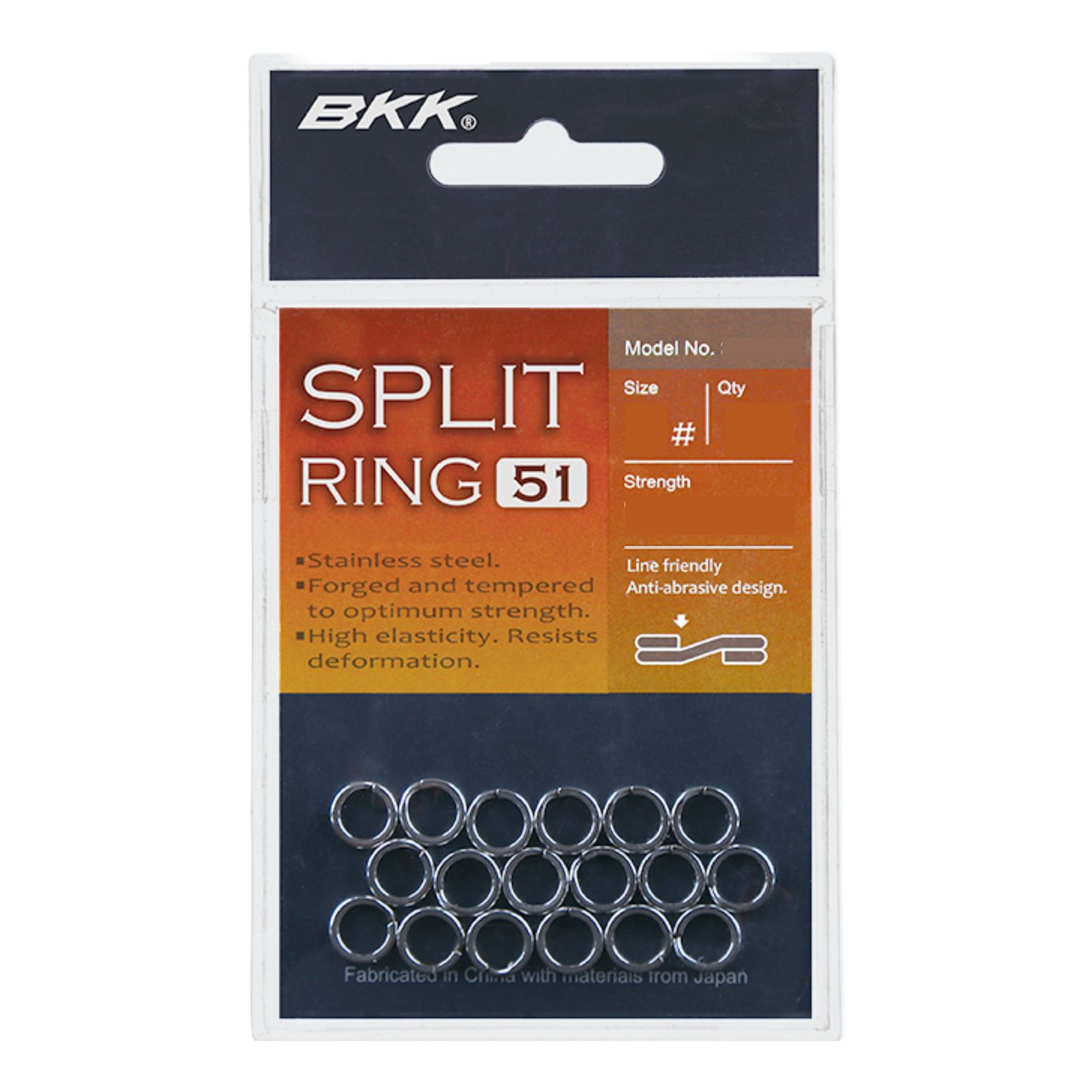 BKK Split Ring-51 Stainless Sprengringe Detail 1