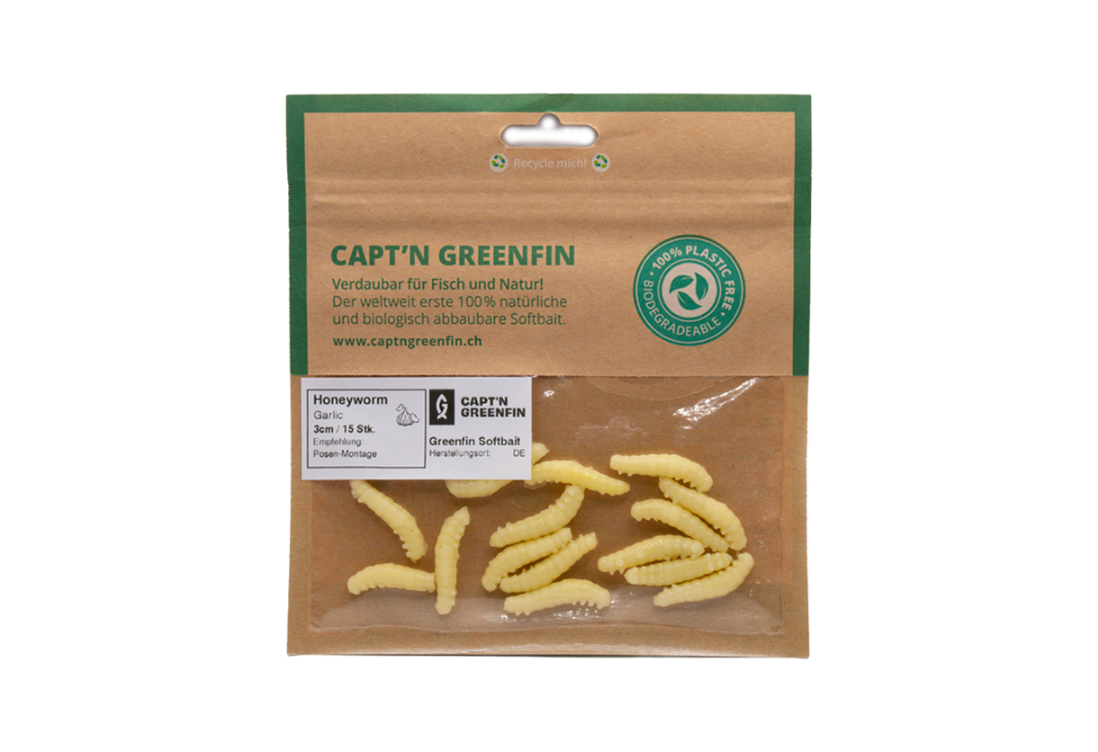 Capt`n Greenfin Honey Worm Bienenmade Garlic Detail