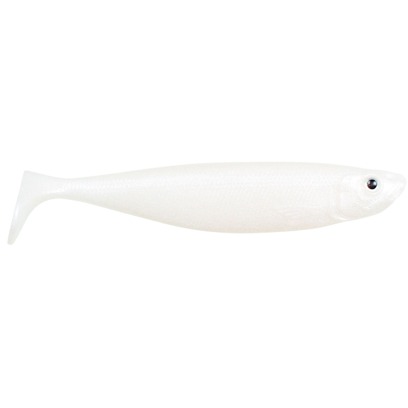 Strike Pro Tumbler Shad Albino Pearl Gummifisch