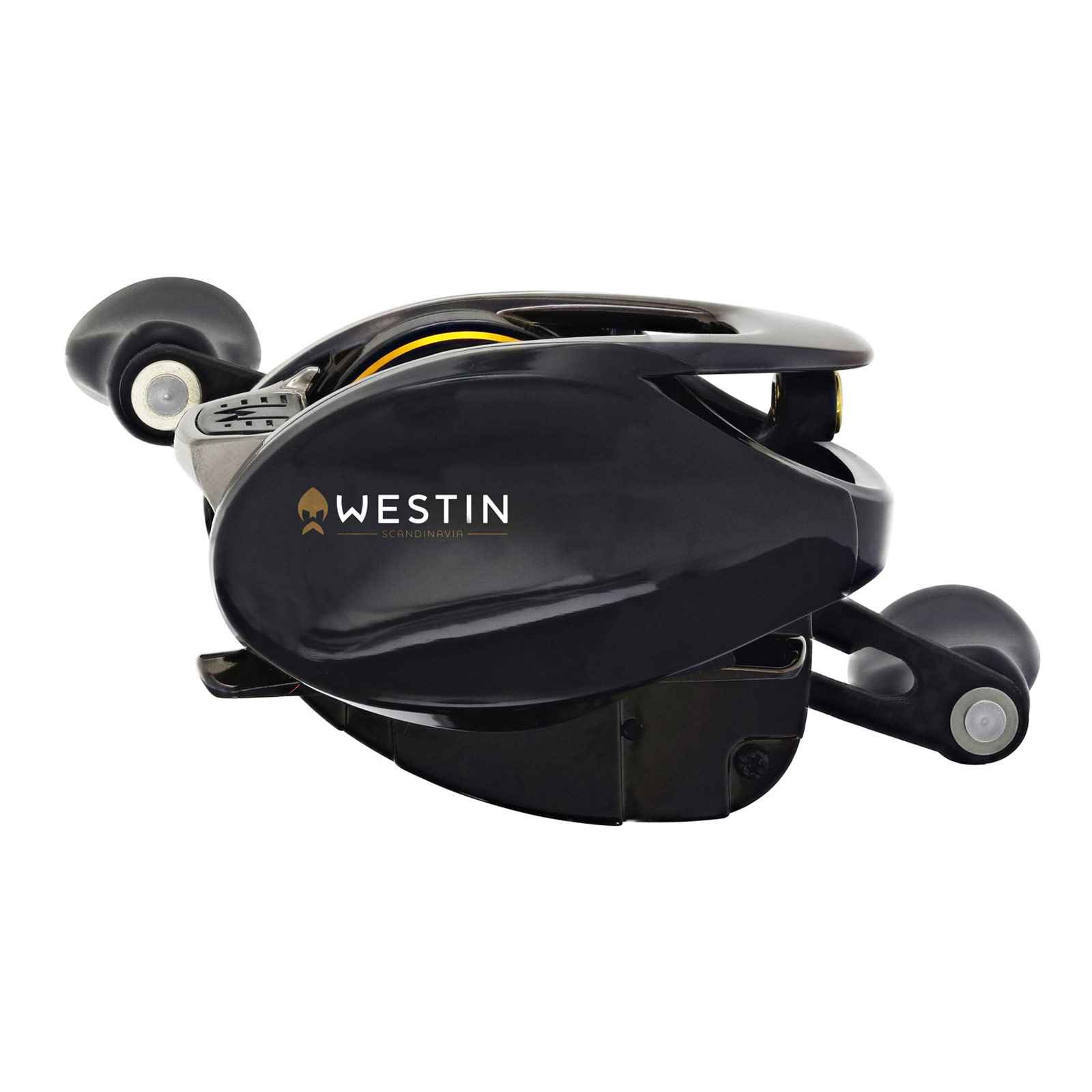 Westin W6 HSG LH Stealth Gold Baitcastrolle Detail