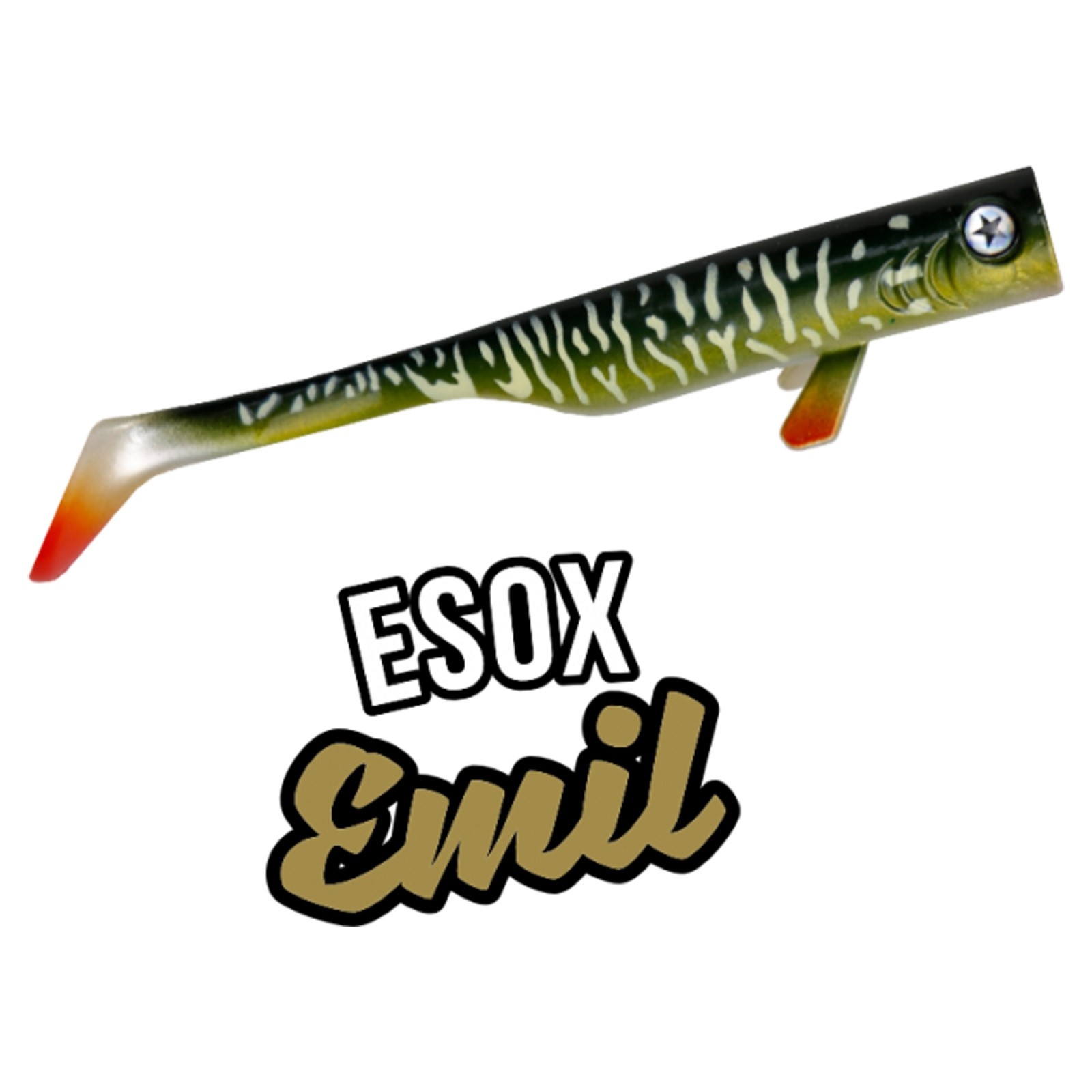 LMAB Drunk Bait 16cm Esox Emil 2 Stk. Gummifisch