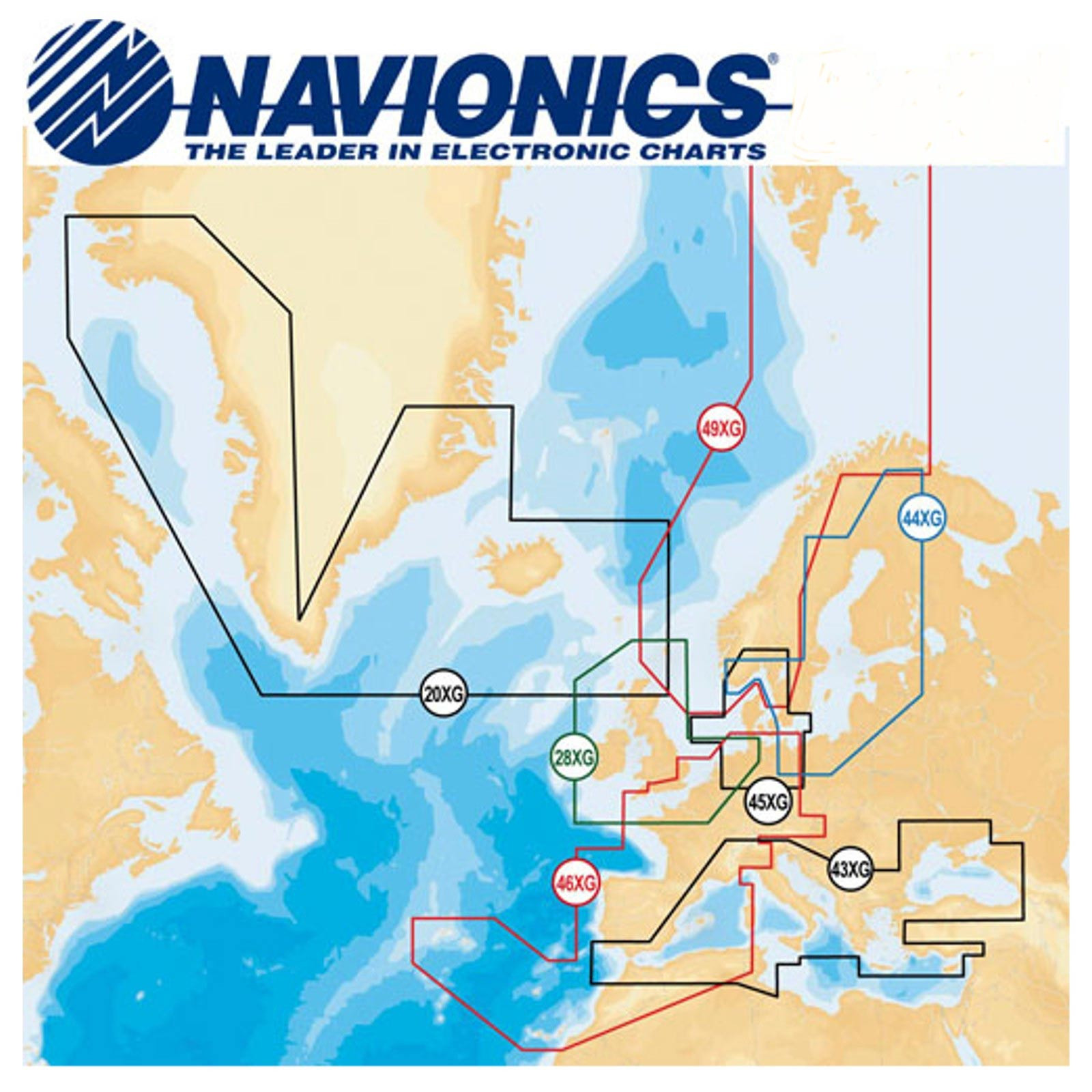 Navionics Plus Seekarte 9XL unprogrammiert