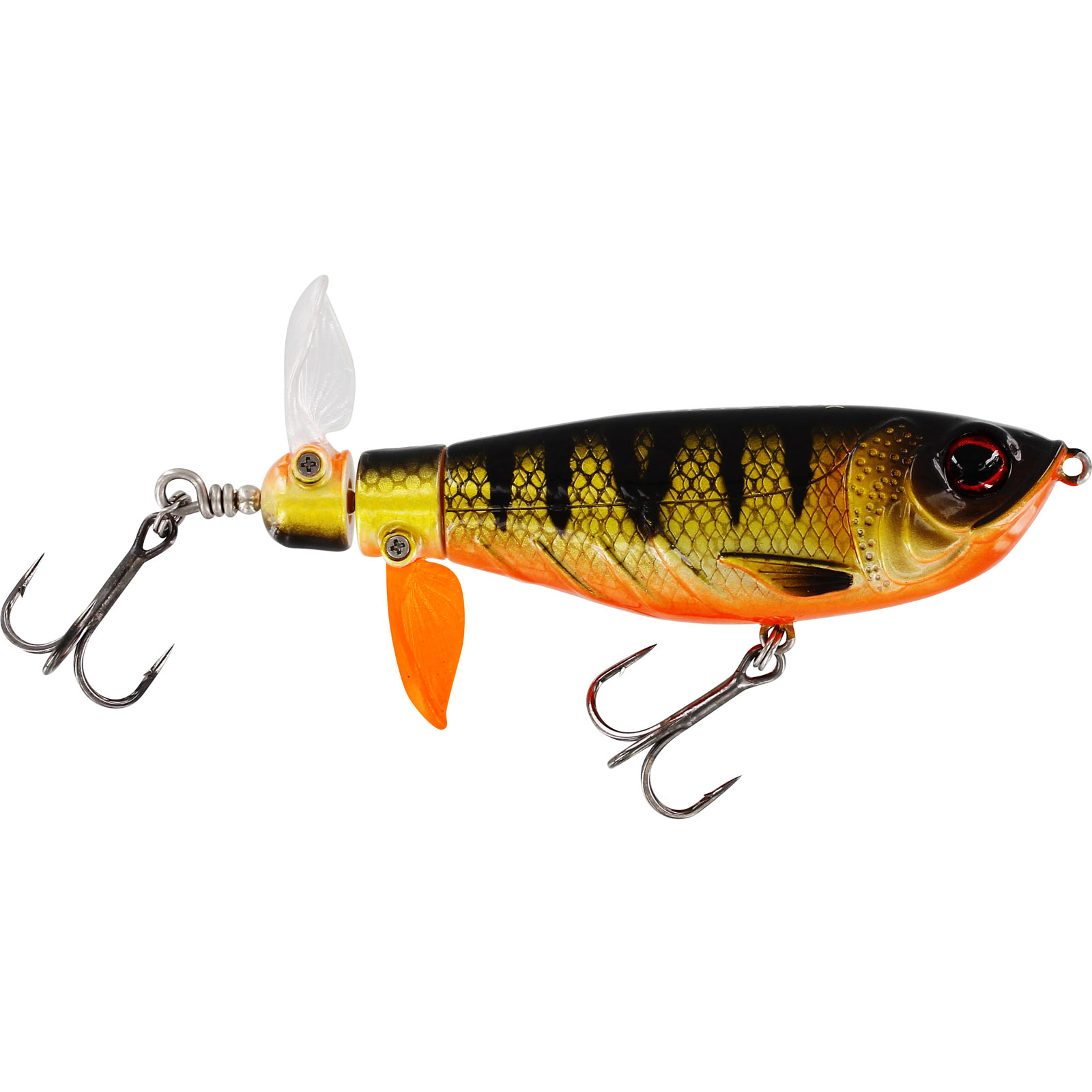 Westin Spot-On Twin Turbo 9cm 19g Floating Bling Perch Propbait Oberflächenköder