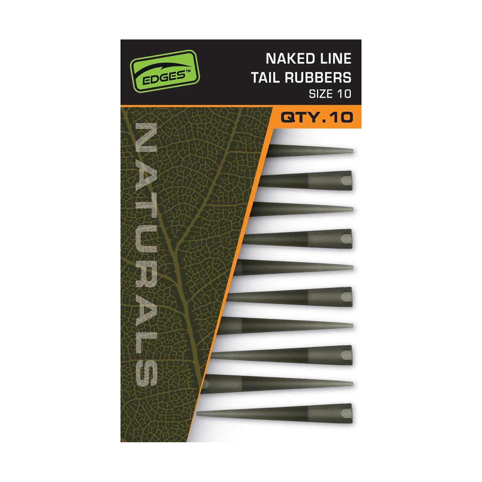 Fox Naturals Sz 10 Naked Line Tail Rubbers Karpfen-Zubehör