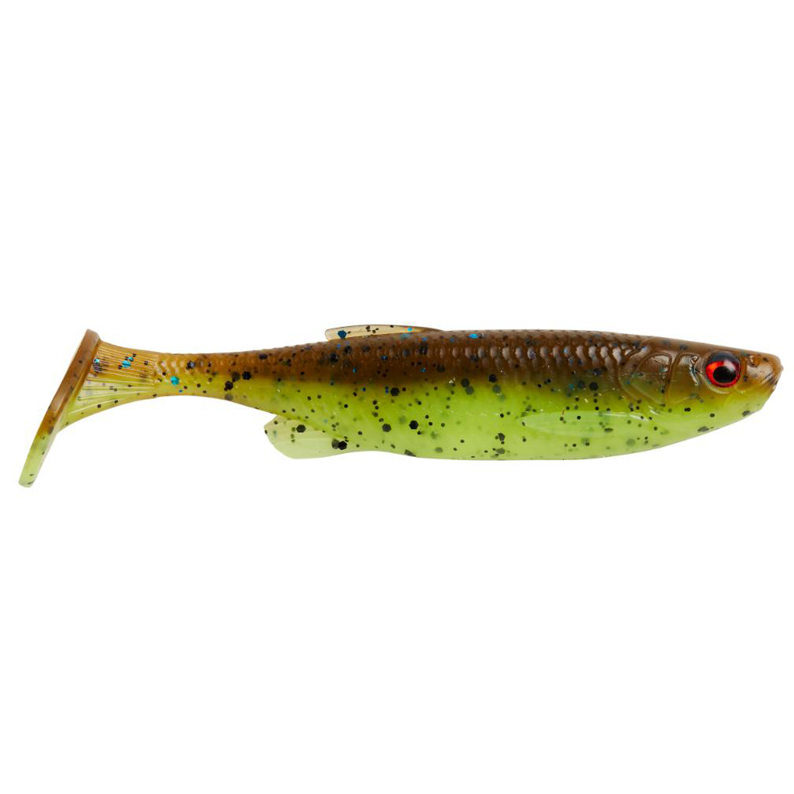 Savage gear Fat Minnow T-Tail 5pcs. Chartreuse Pumpkin Gummifisch