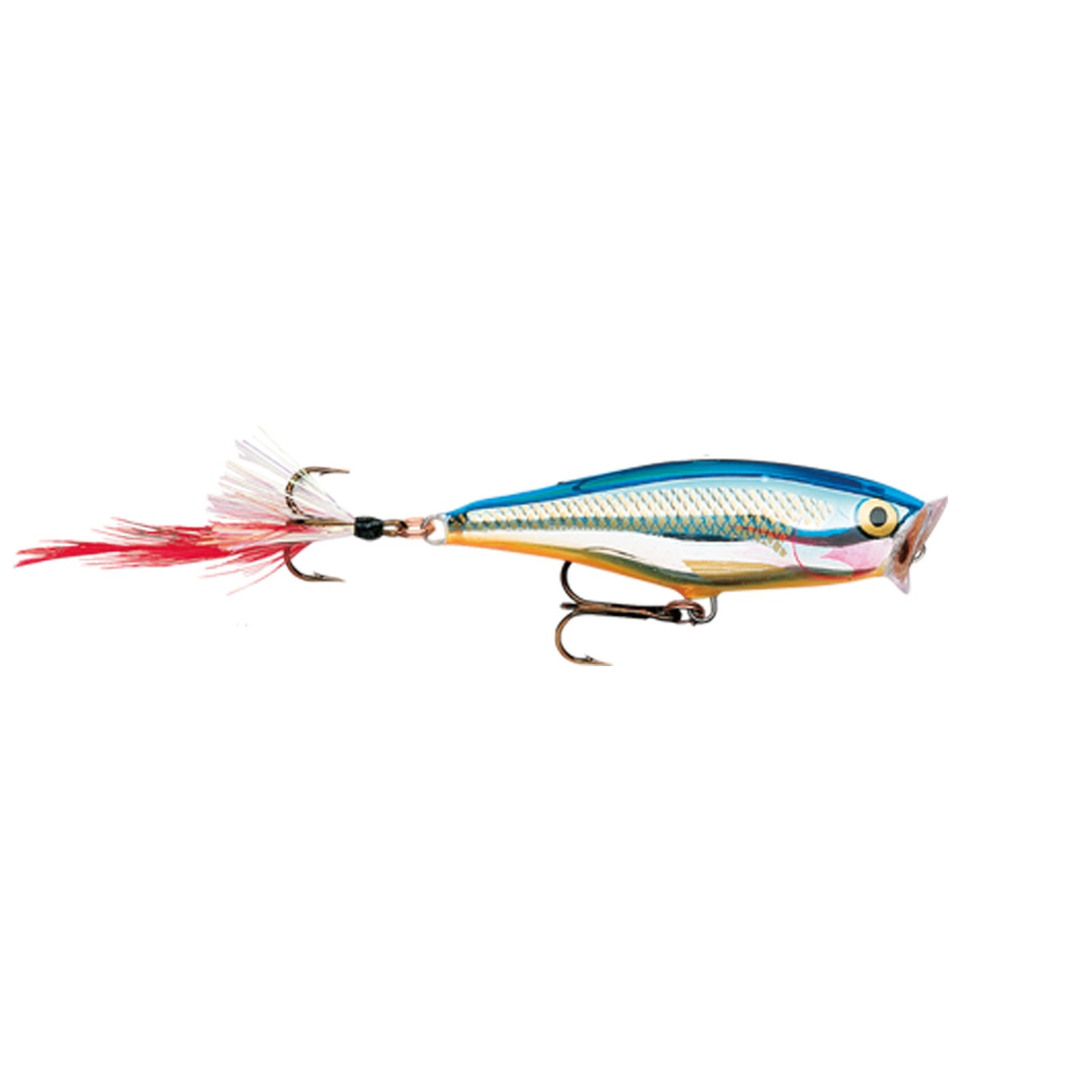 Rapala Skitter Pop Silver Blue Oberflächenköder Popper