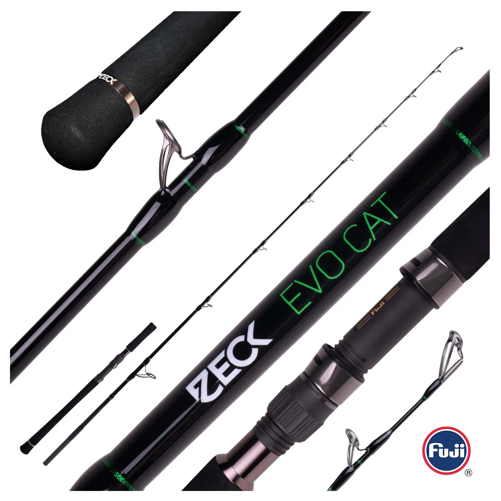 Zeck Evo Cat Vertic 1,90m bis 180g Wels-Vertikalrute Detail