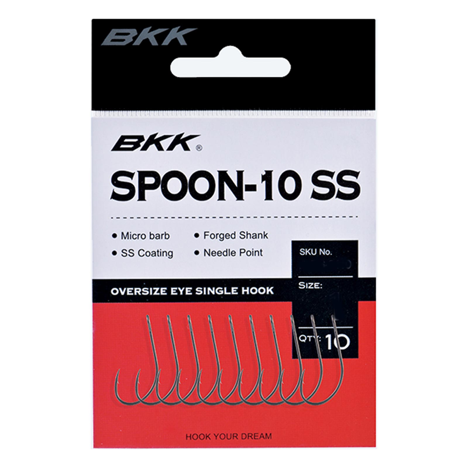 BKK Spoon-10 Einzelhaken für Spoons Pack