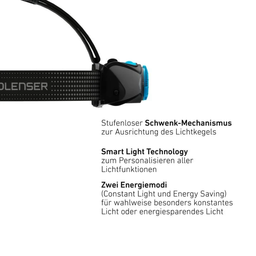 Ledlenser MH7 black/grey Stirnlampe Kopflampe Detail 3