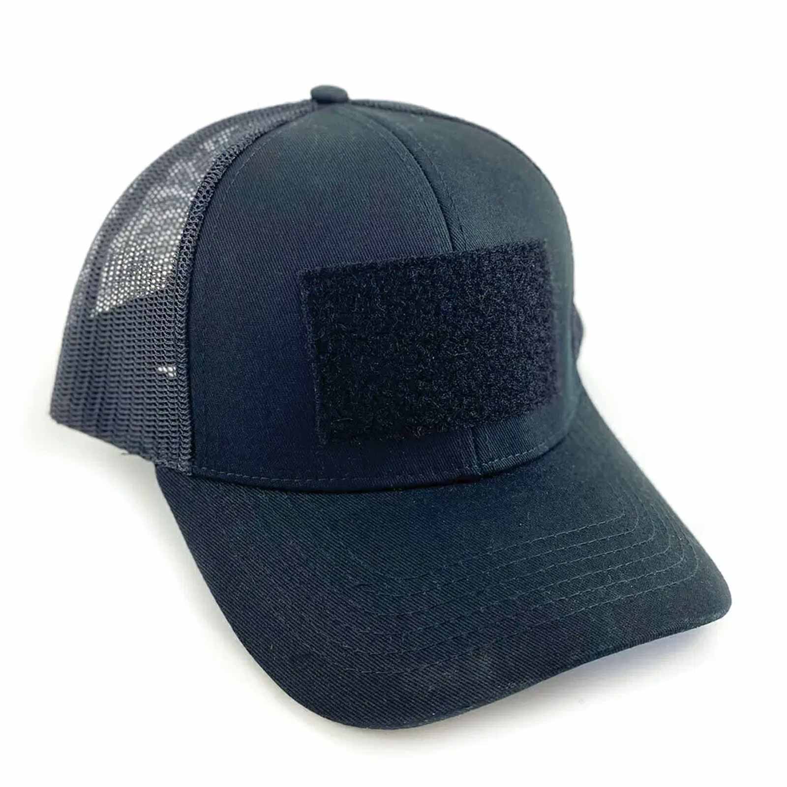 FishXplorer Set-Trucker Cap Wasser- & Uv Resistent Schwarz mit 4 Patches: Fishxplorer, Hecht, Barsch, Zander Detail 1