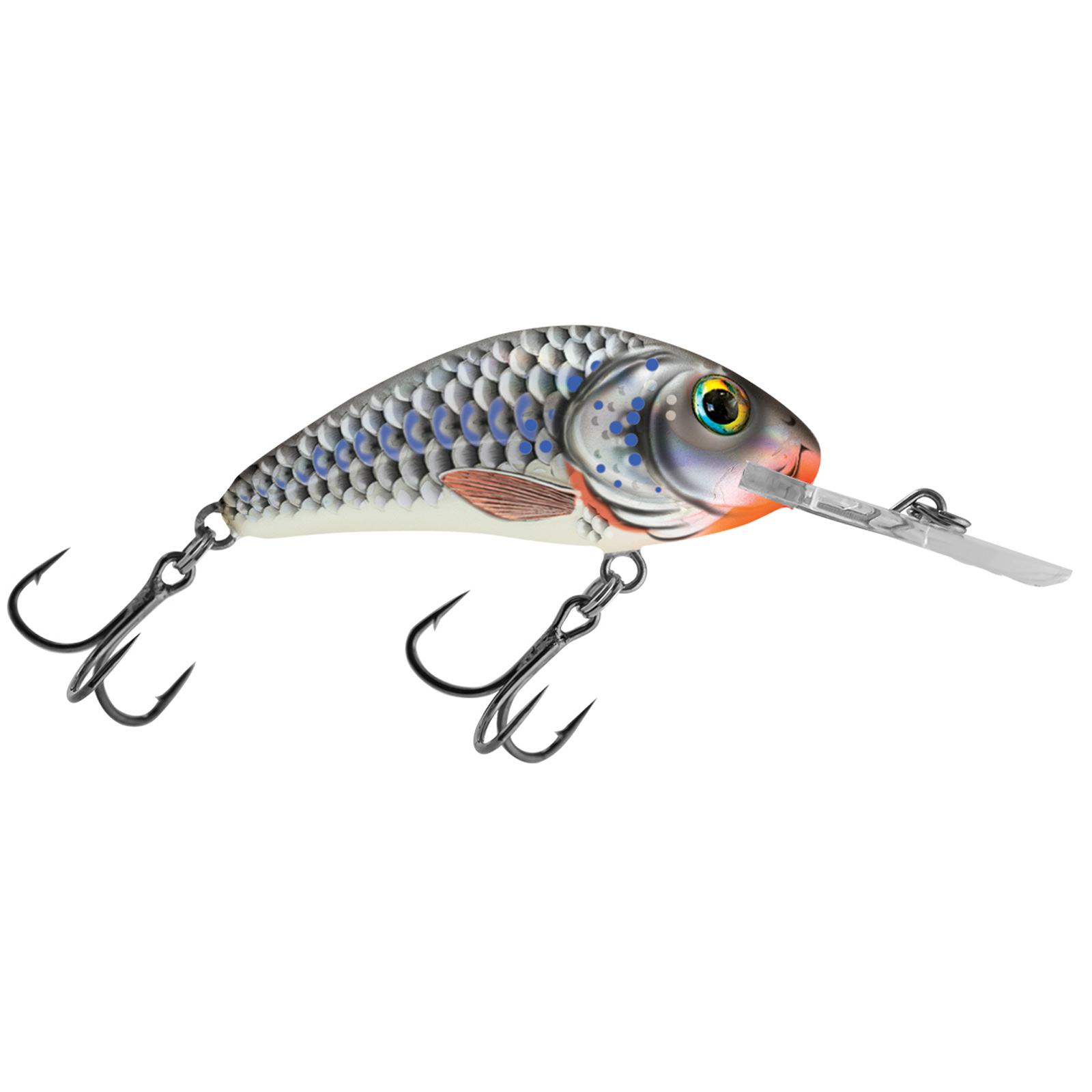 Salmo Rattlin Hornet Floating Silver Holographic Shad Wobbler