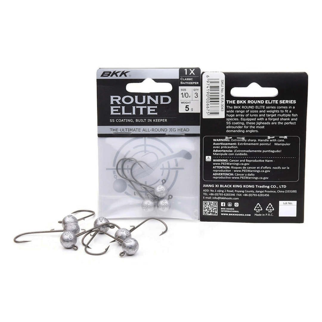 BKK Round Elite-Classic Bait Keeper Jigkopf Pack