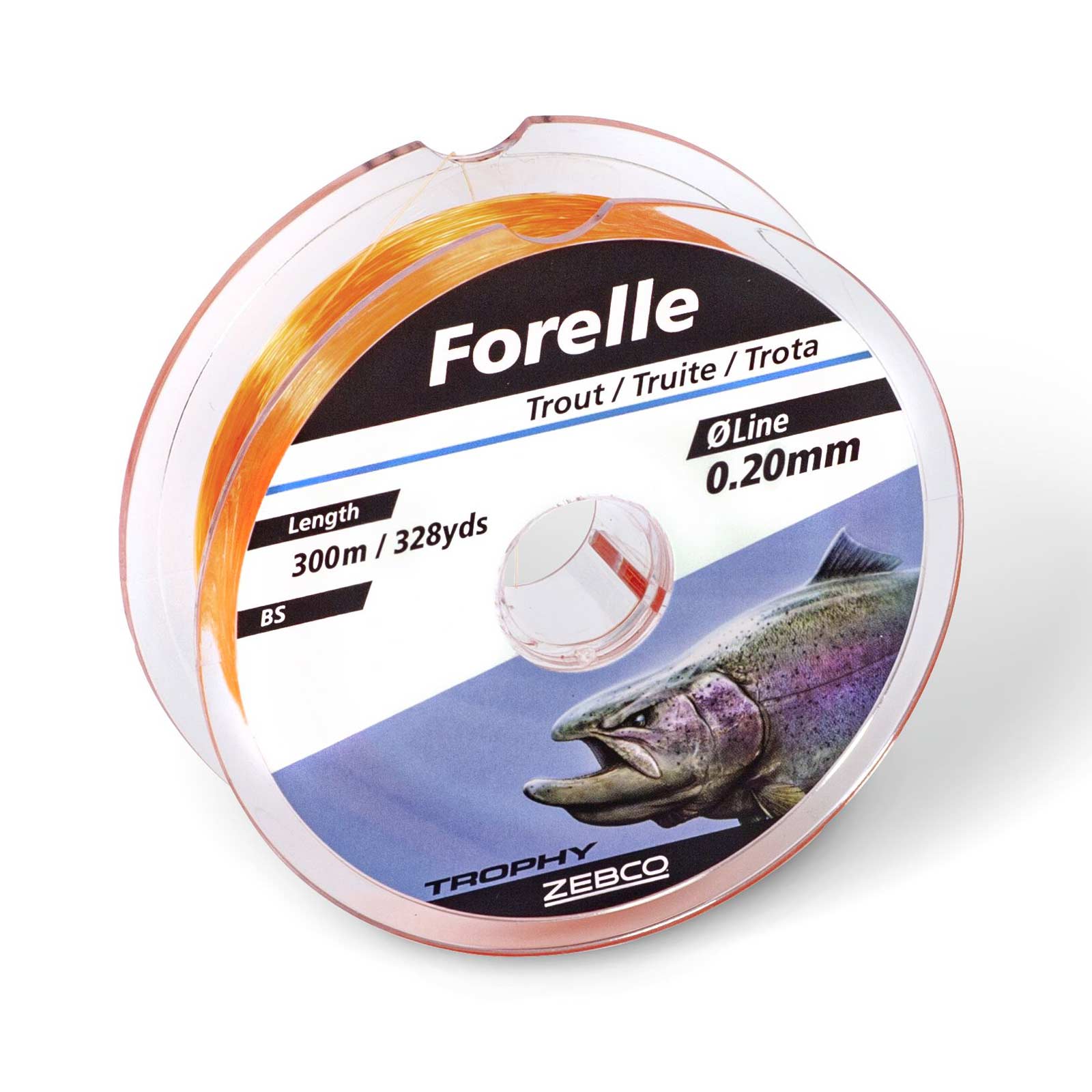 Zebco Trophy Forelle 0,20mm 300m TOP Angelschnur Detail 1