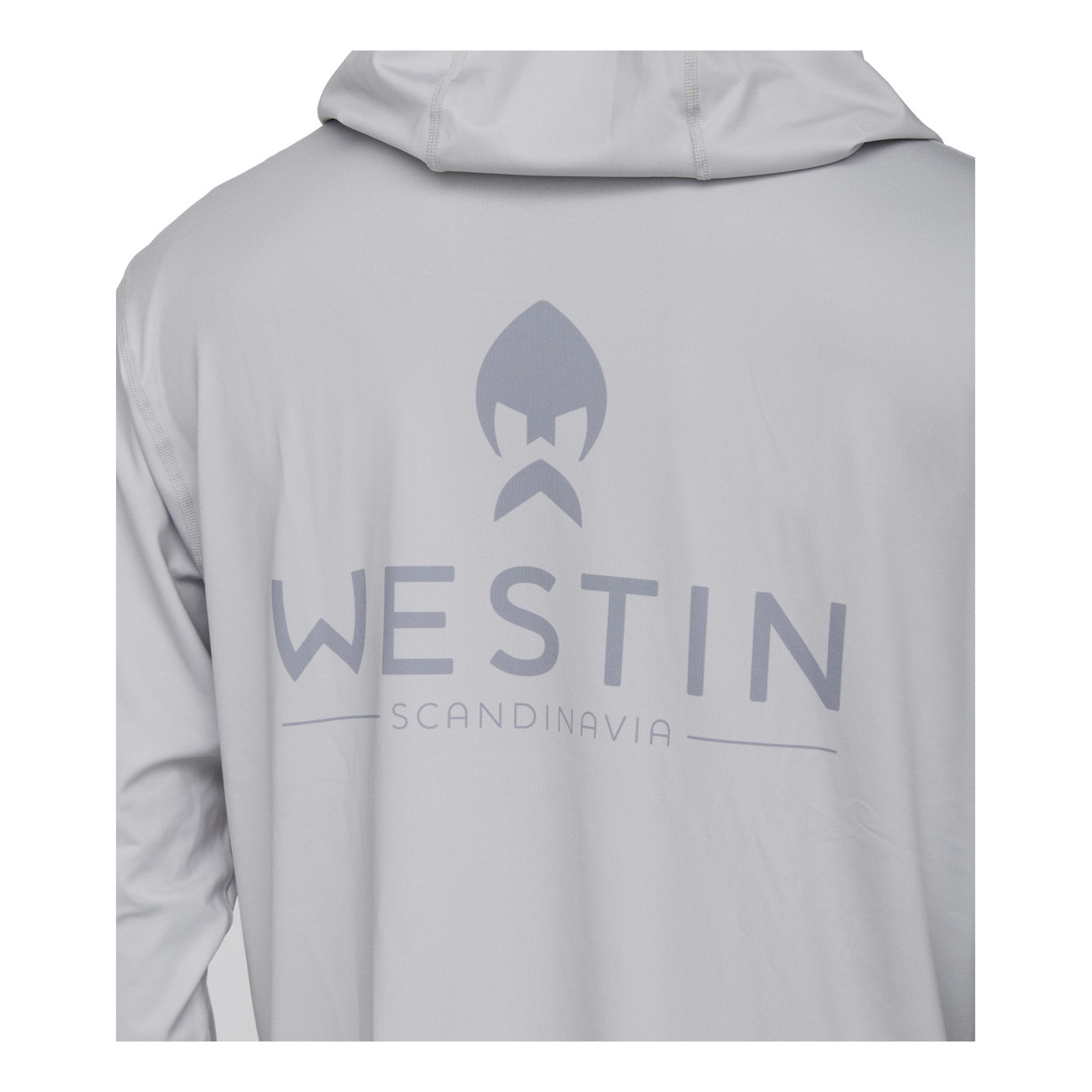 Westin Ledge UPF Hoodie Mist Grey Pullover back