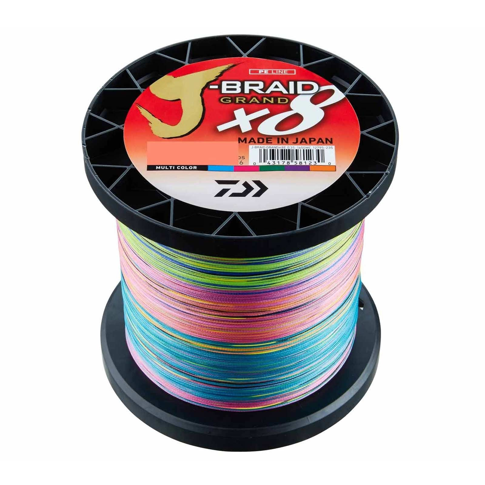 Daiwa Schnur J-Braid Grand X8 Multicolor geflochtene Angelschnur Wunschlänge