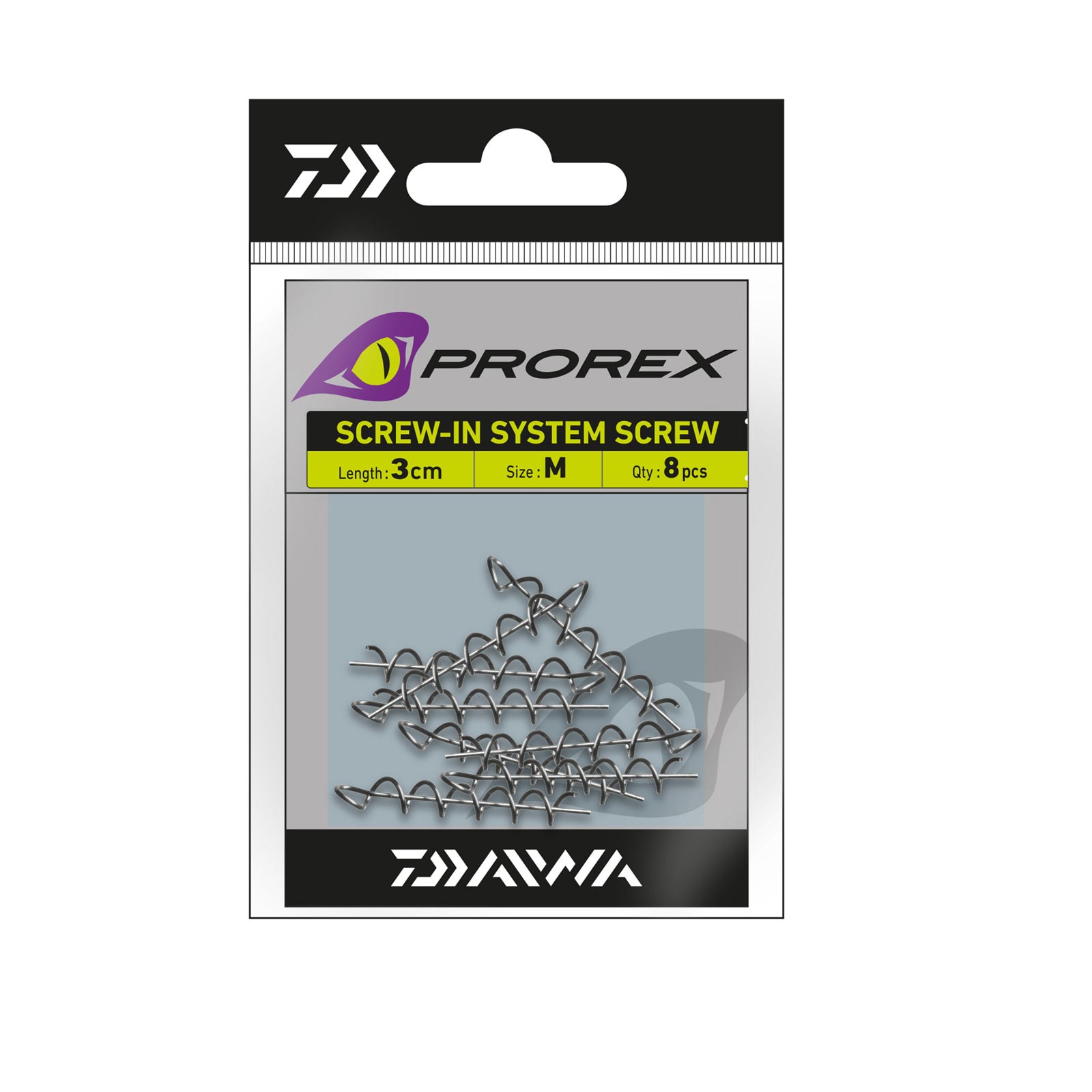 Daiwa Prorex Screw-In Schraubspirale Gummifische Systeme Verpackung