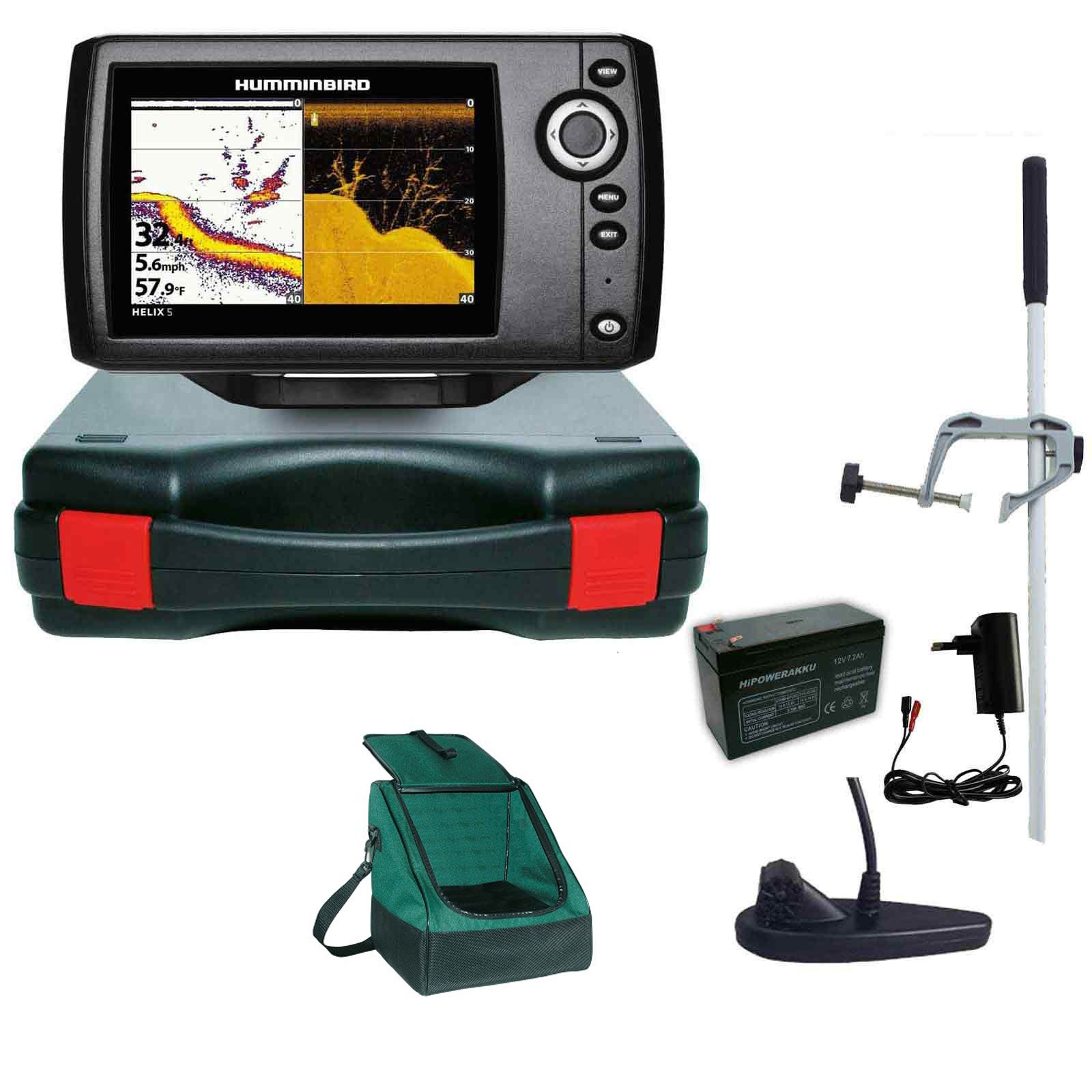 Humminbird Helix 5 DI G2 Down Imaging Echolot Portabel Master Edition Plus – Komplettsystem