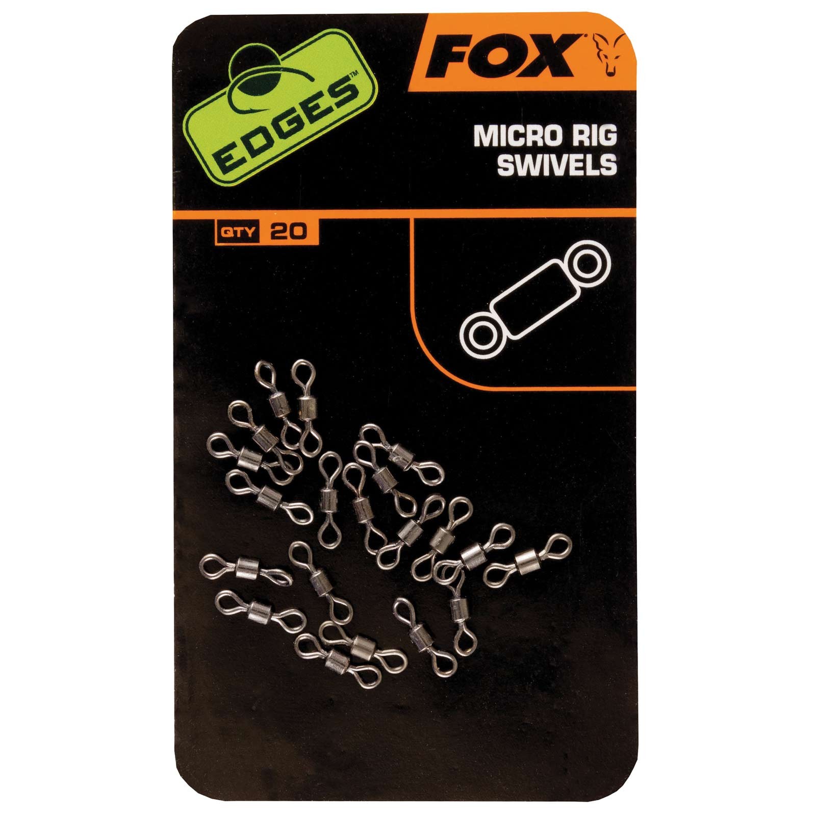 Fox Edges Micro Rig Swivels für Rig Karpfenangeln Zubehör