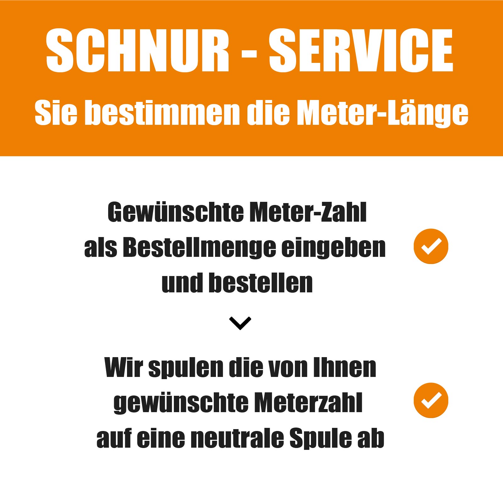 Meterware Schnur Service