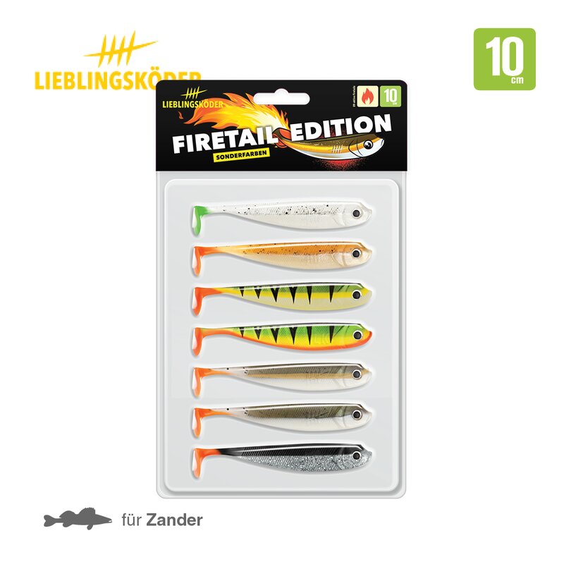 Lieblingsköder Firetail Edition 10cm Verpackung