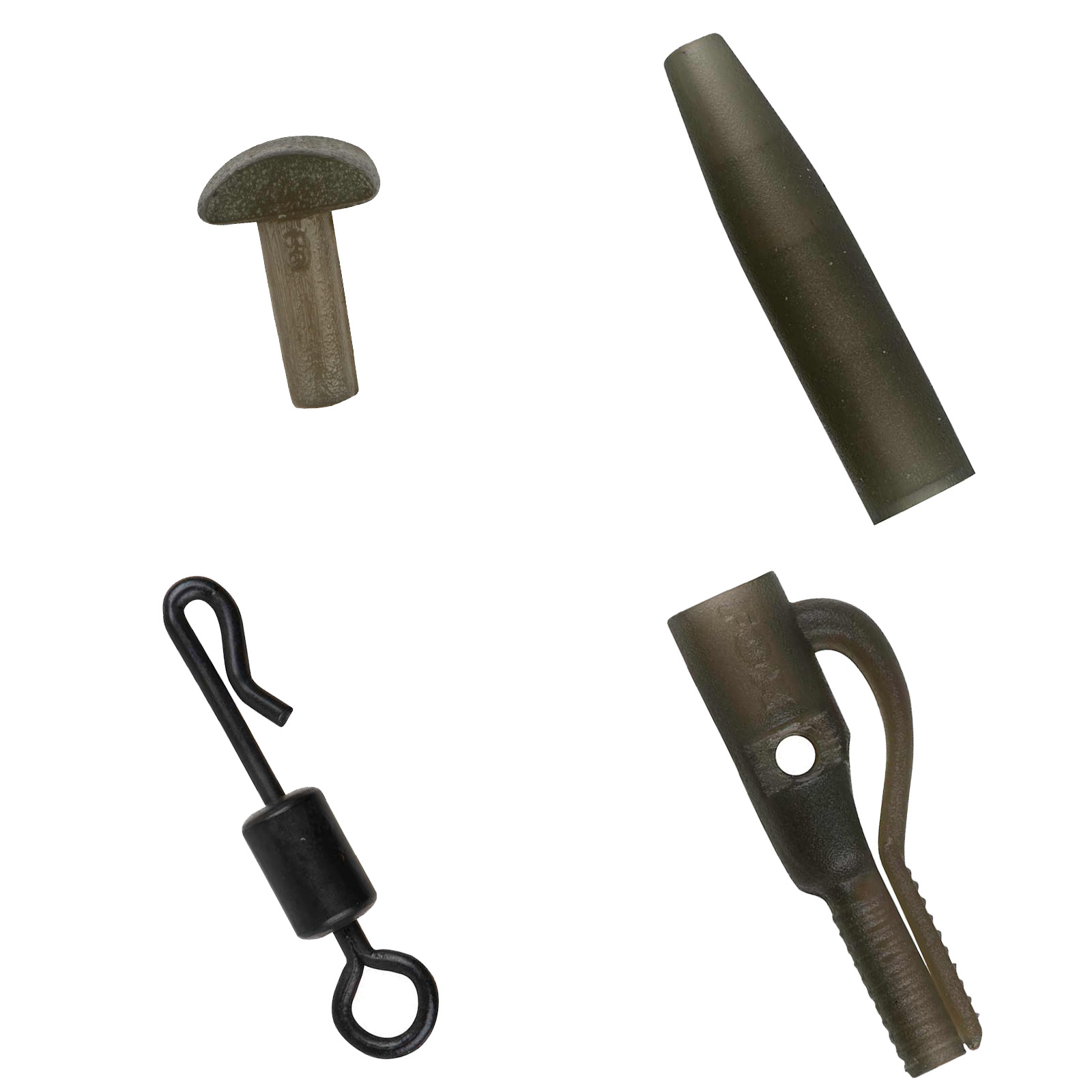 Fox Edges Naturals Power Grip Lead clip kit x 5 Karpfen-Zubehör Detail