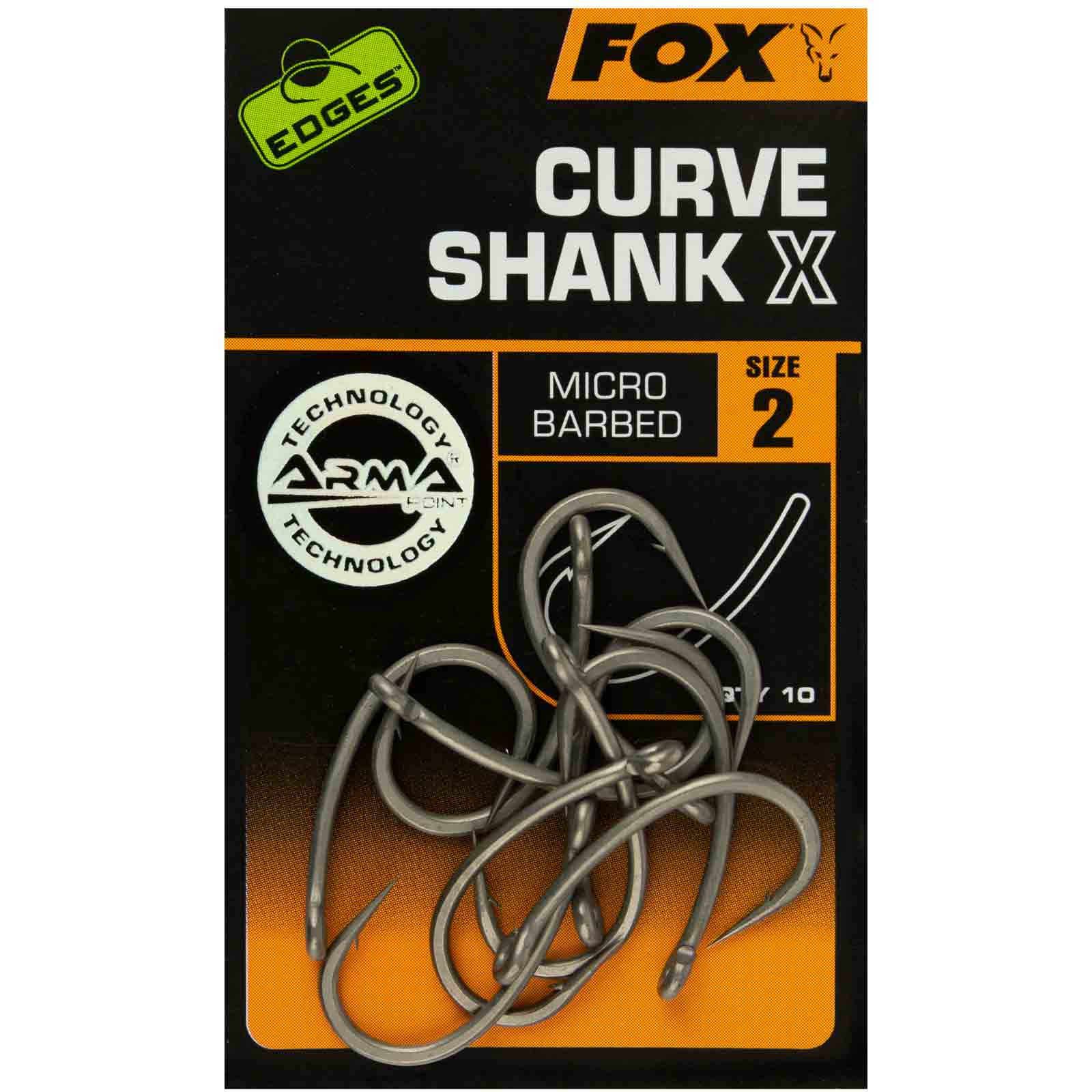 Fox Edges Curve Shank X size 2 Karpfenhaken