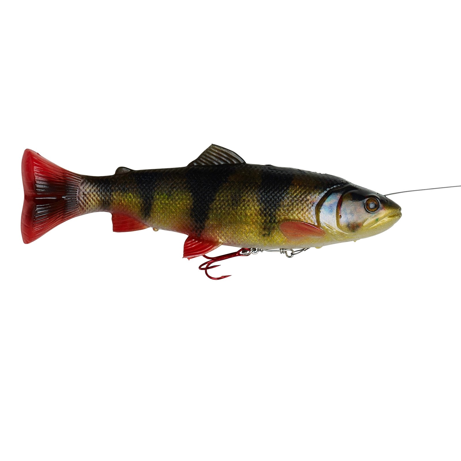 Savage Gear 4D Line Thru Pulsetail Trout SS Perch Swimbait Gummifisch