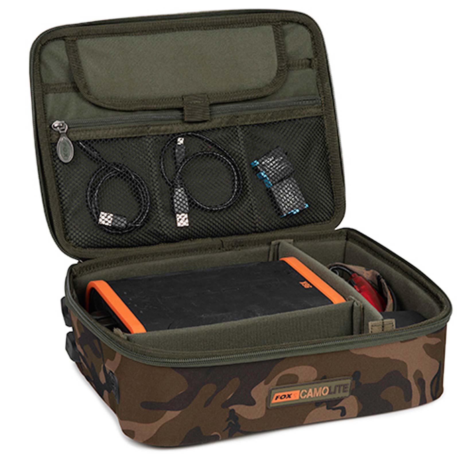 Fox Camolite Deluxe Gadgets Safe Angeltasche Detail1