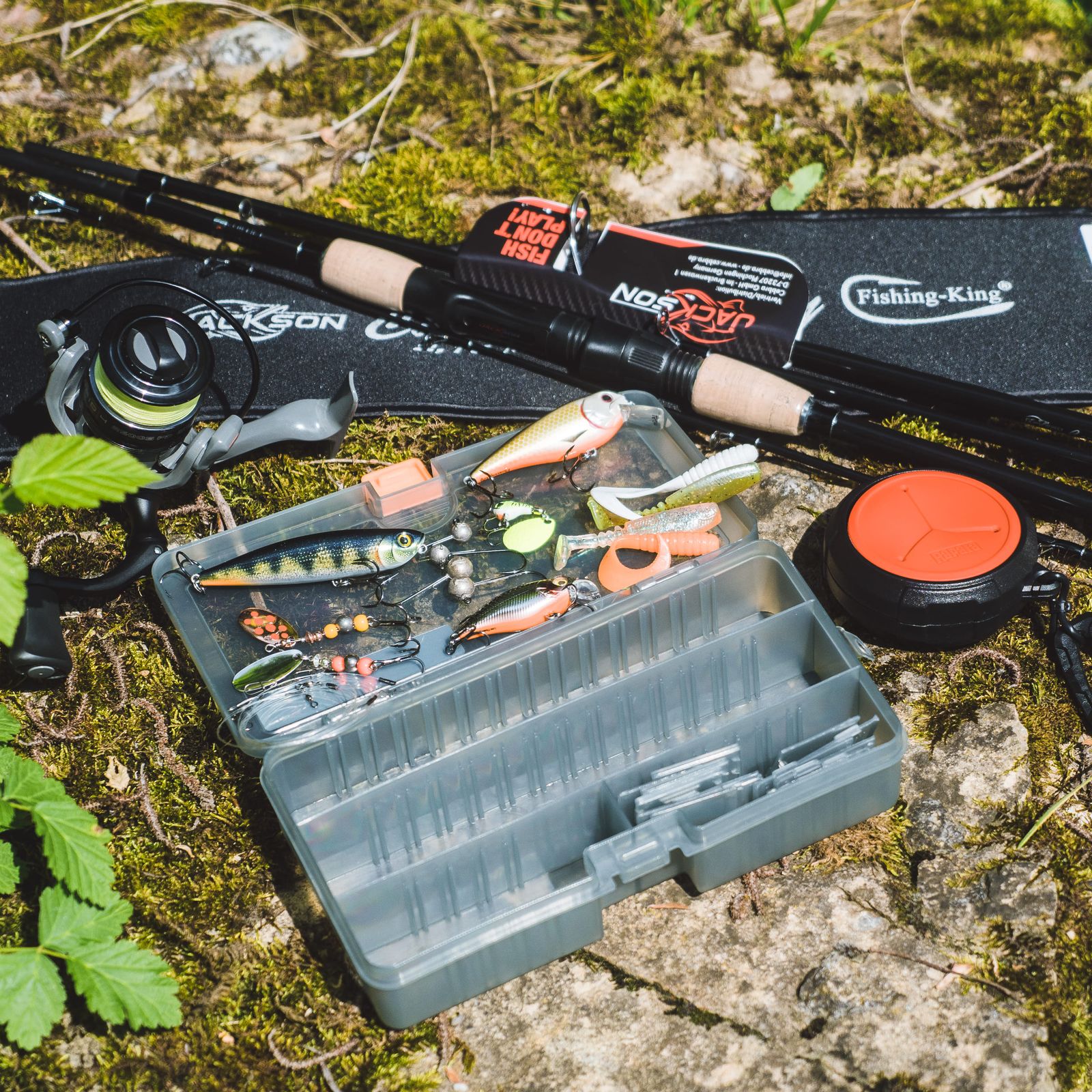 Premium Forelle Barsch Einsteigerset by Fishing-King