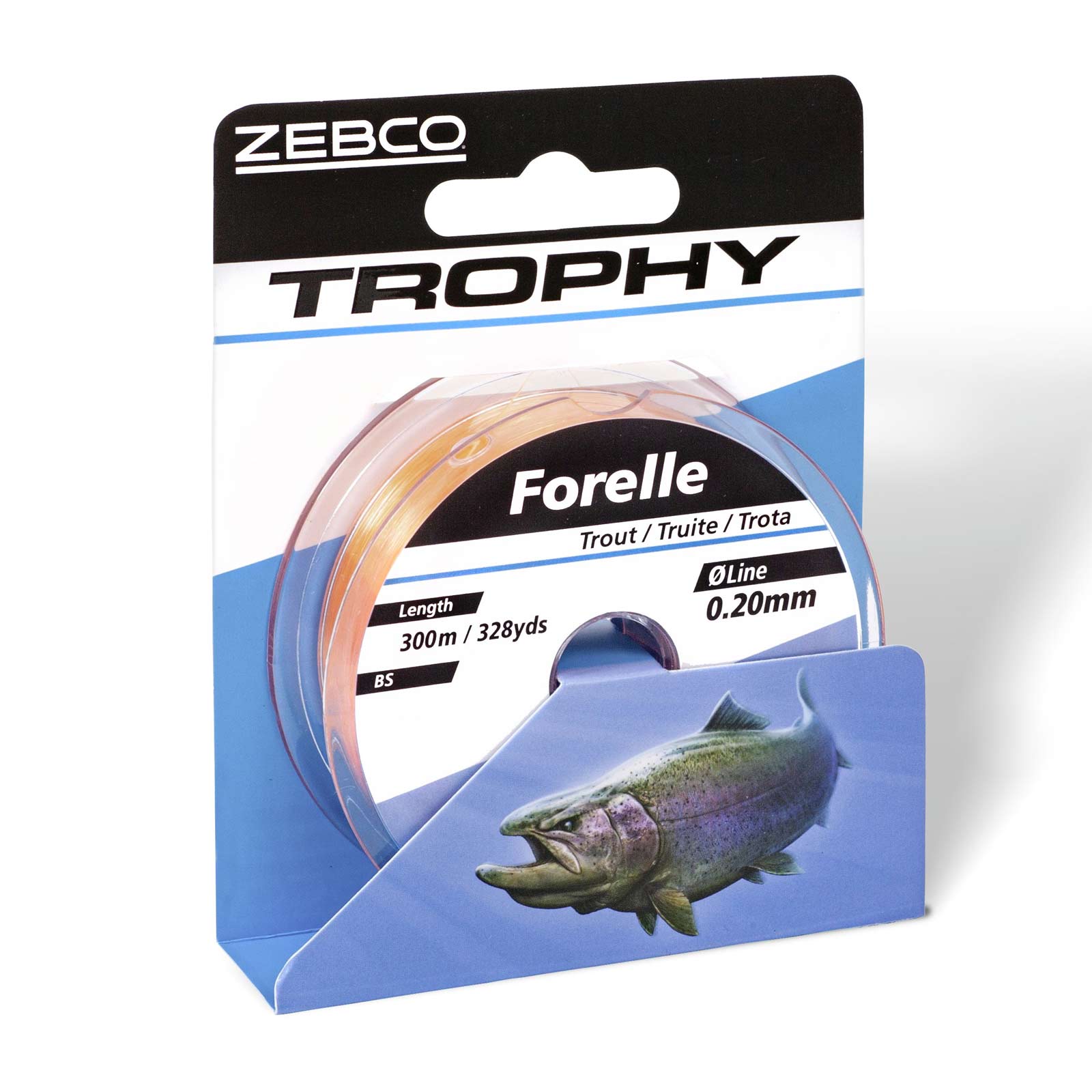 Zebco Trophy Forelle 0,20mm 300m TOP Angelschnur Detail 2