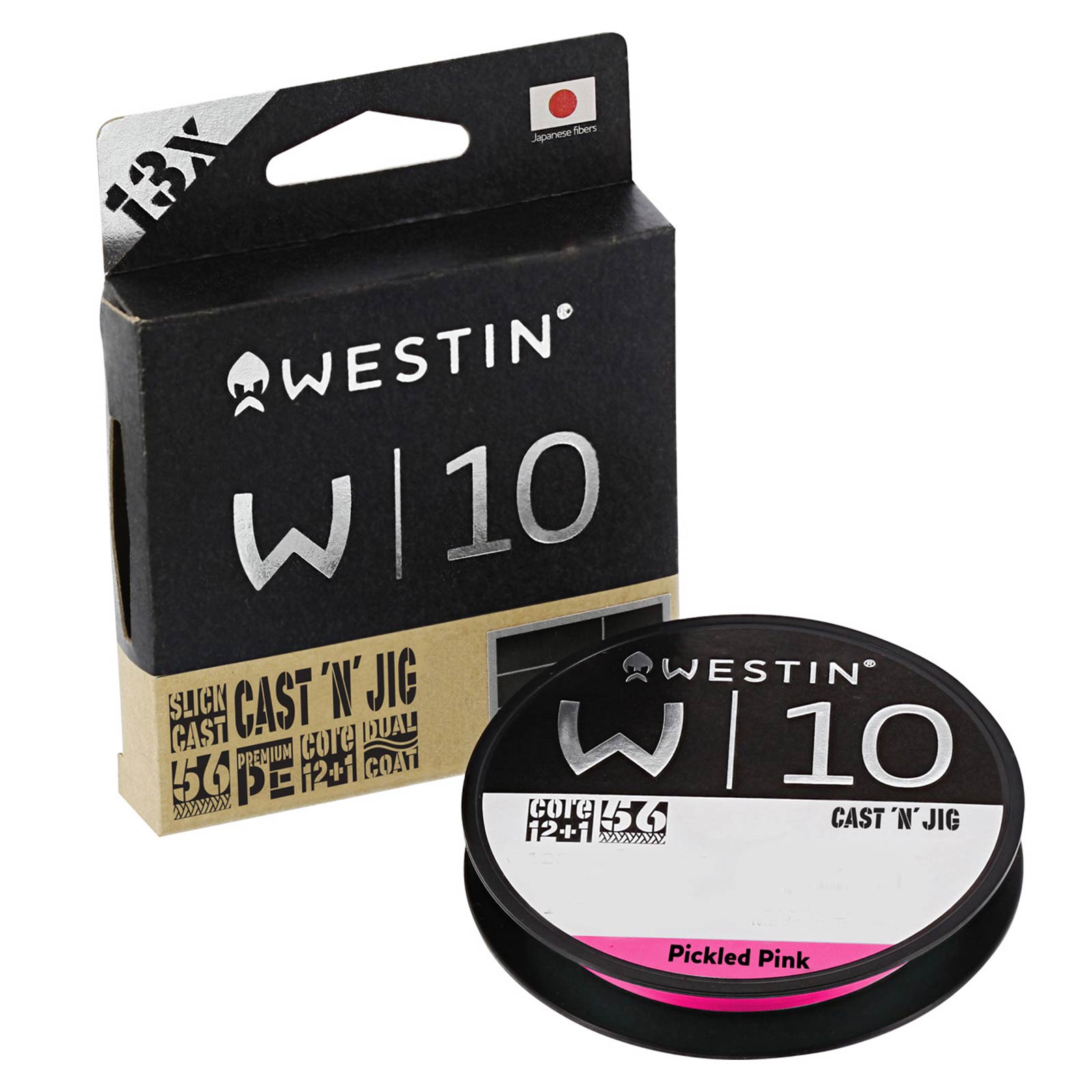 Westin W10 13-Braid Cast 'N' Jig Pickled Pink 110m Geflochtene Angelschnur