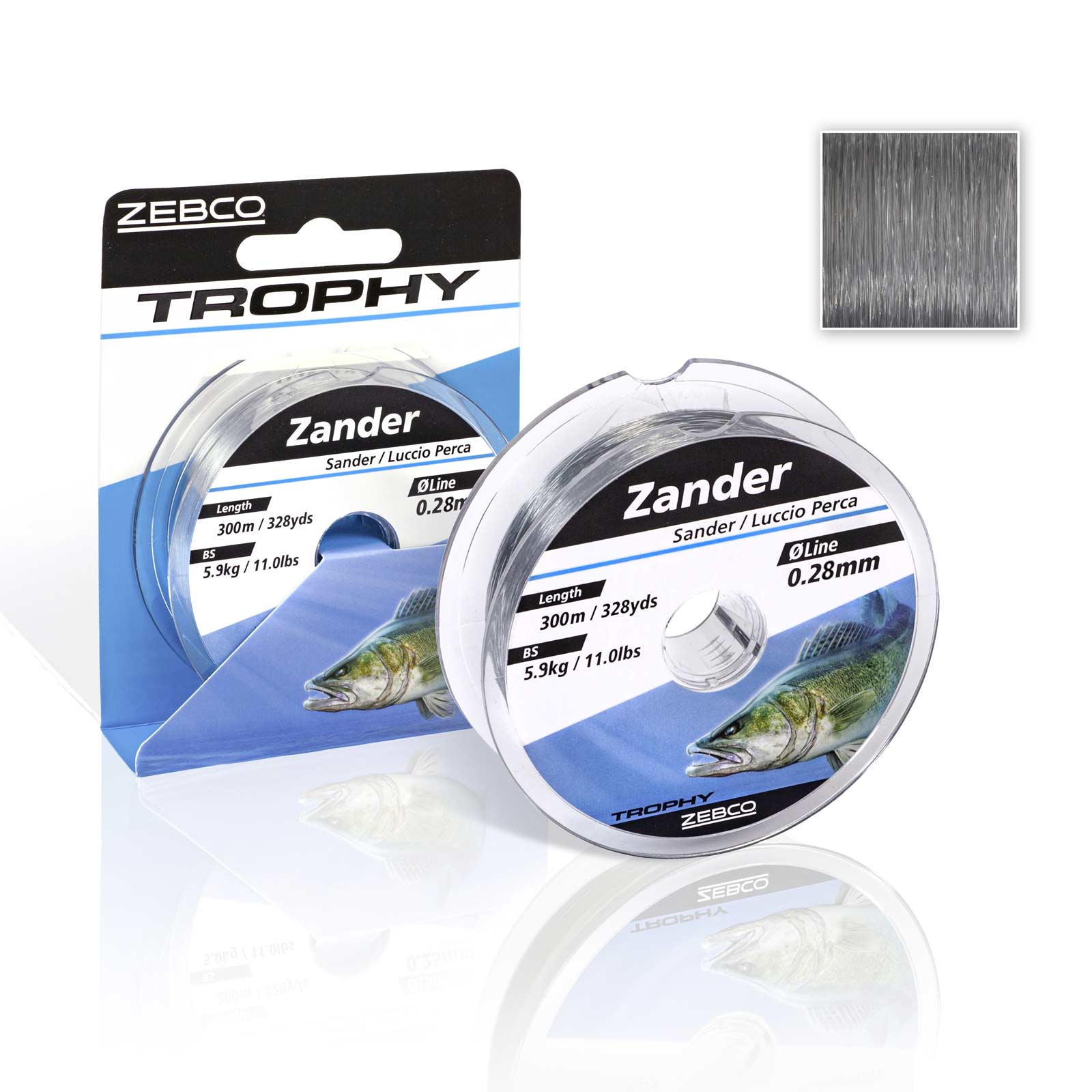 Zebco Trophy Zander 0,28mm 300m TOP Angelschnur