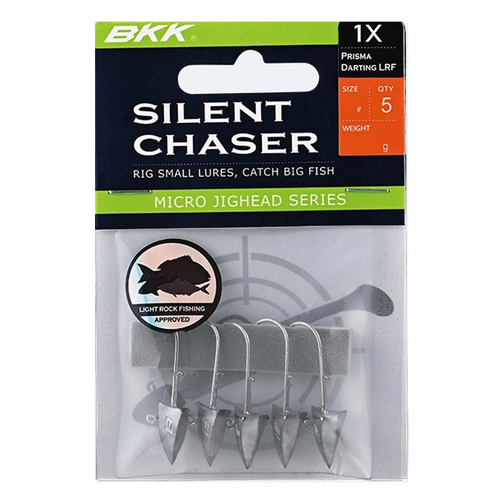 BKK Silent Chaser-Prisma Darting LRF Jigkopf Packung