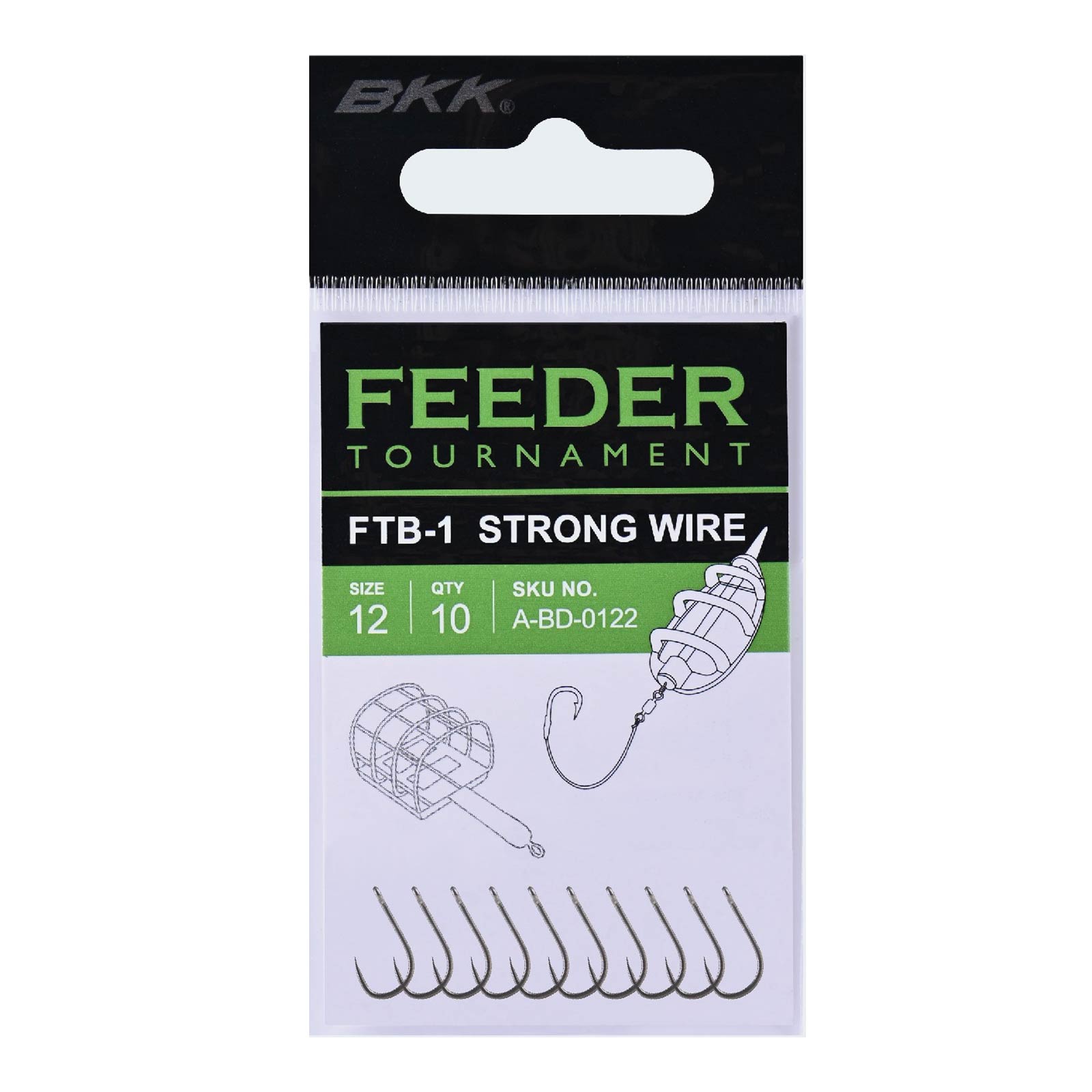 BKK Feeder Tournament FTB-1 Feederhaken ohne Widerhaken Packung