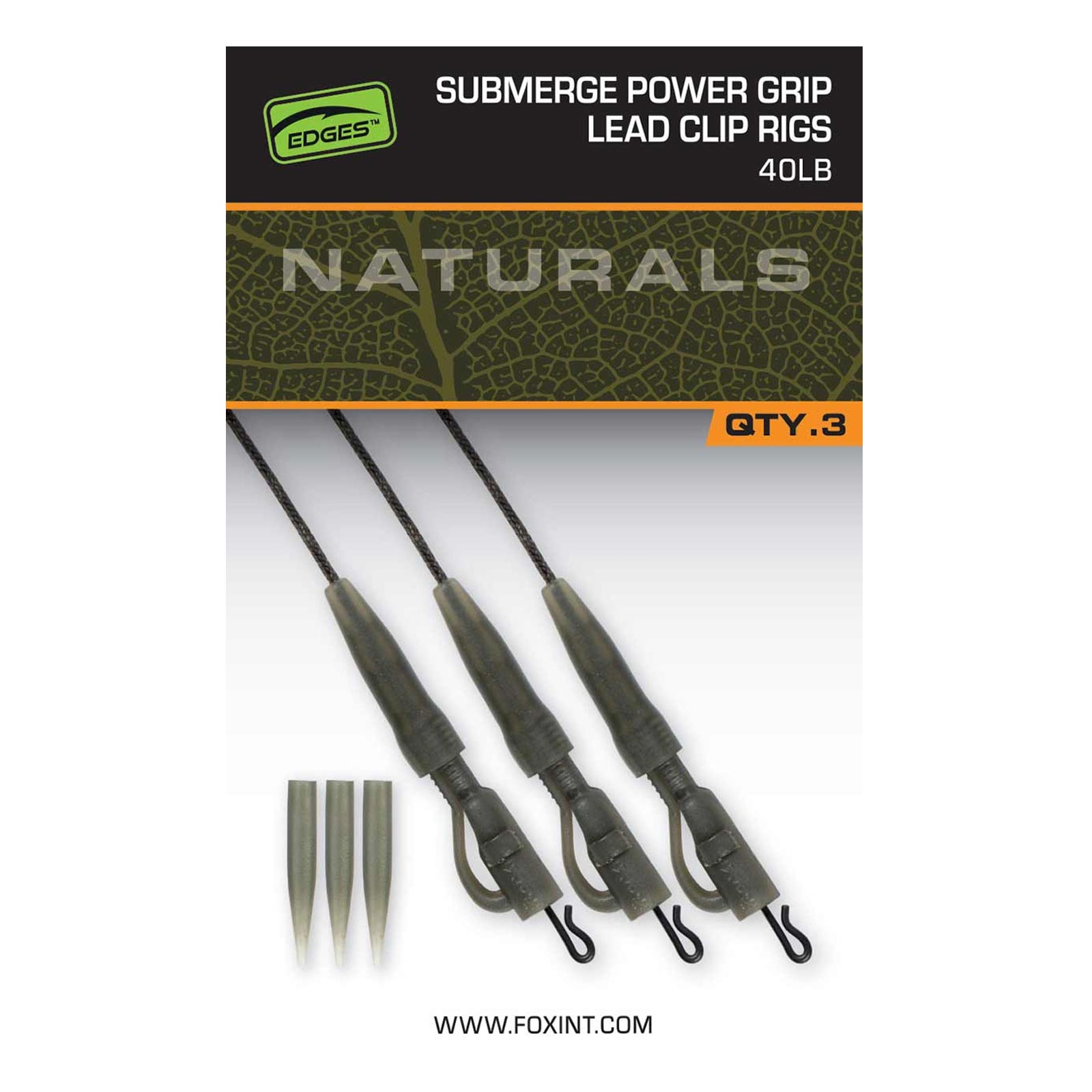 Fox Naturals Sub Power grip lead clip 40lb Karpfen-Zubehör