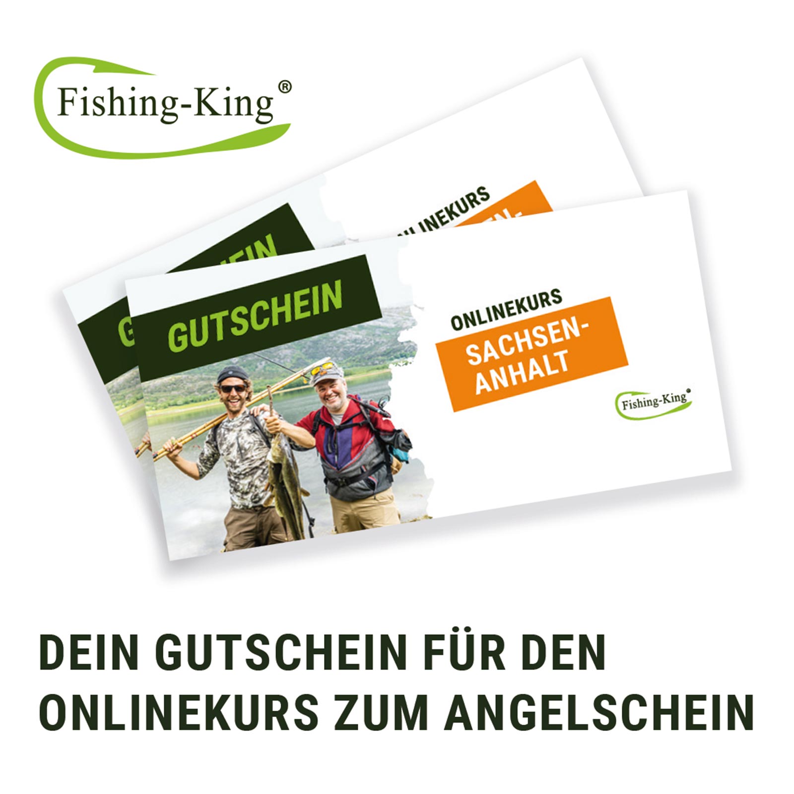 Fishing King Gutschein Onlinekurs zum Angelschein Sachsen-Anhalt