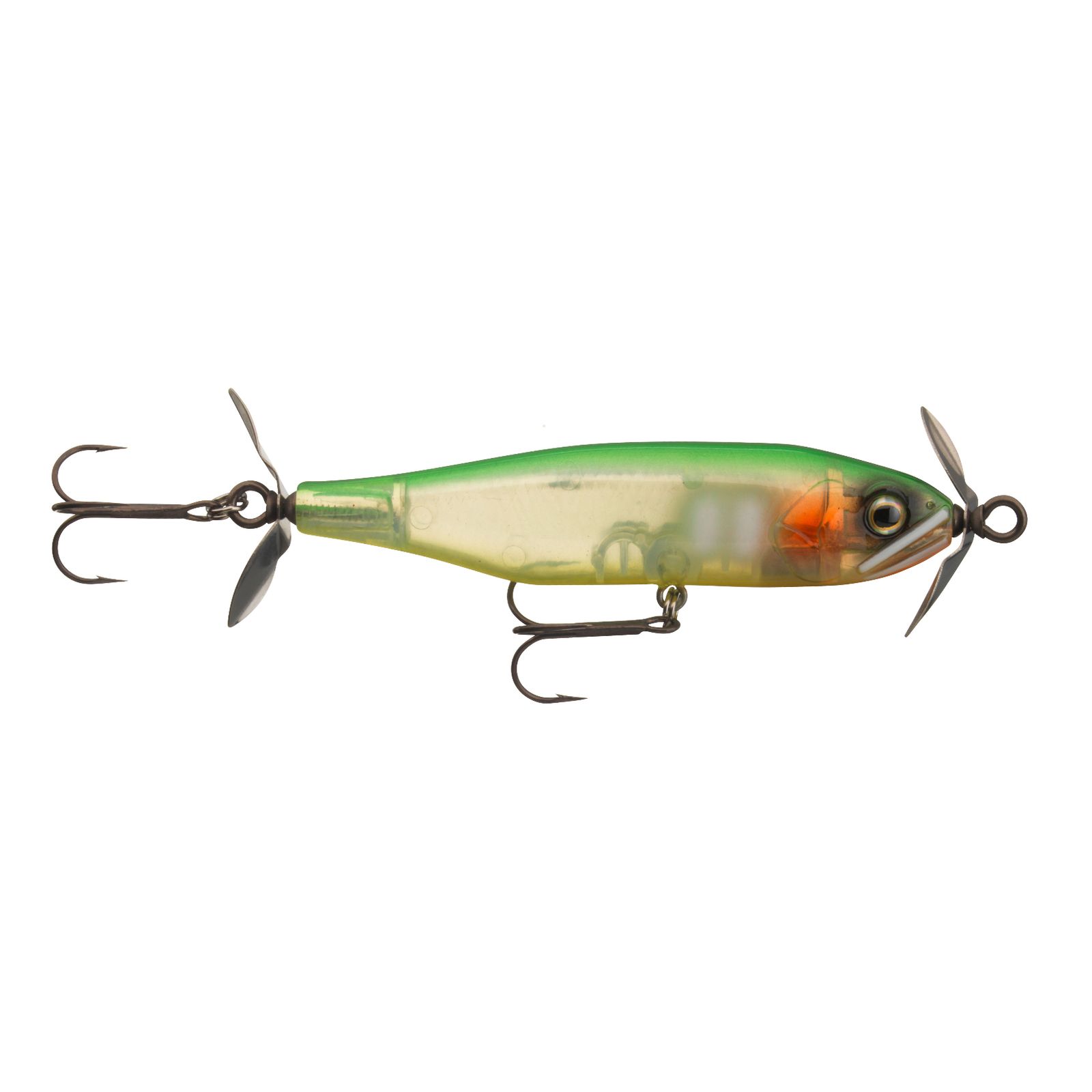 Daiwa Steez Prop 85F Clear Lime Propbait bleifrei