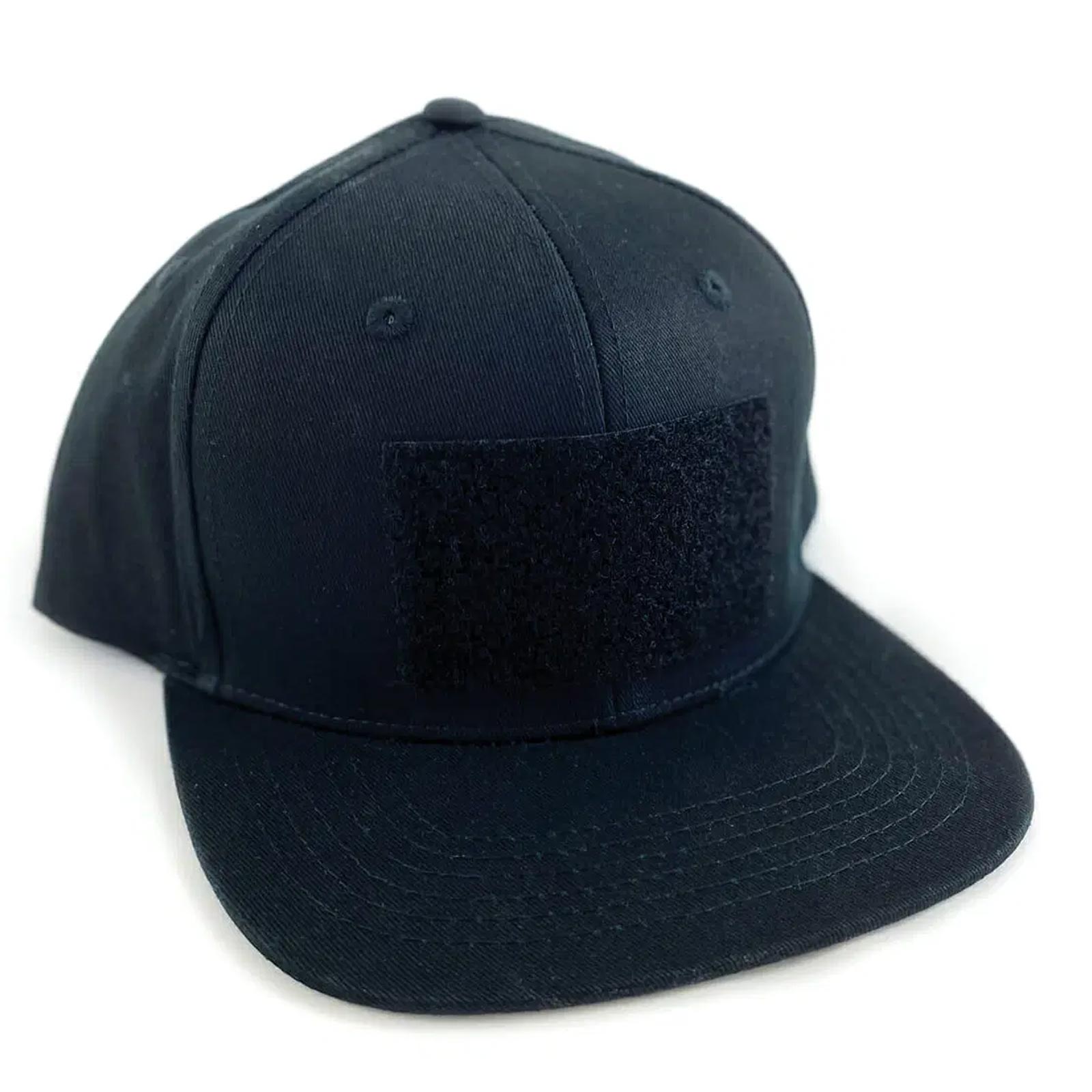 FishXplorer Snapback Cap Wasser- & Uv Resistent Schwarz mit 1 Fishxplorer-Patch Detail