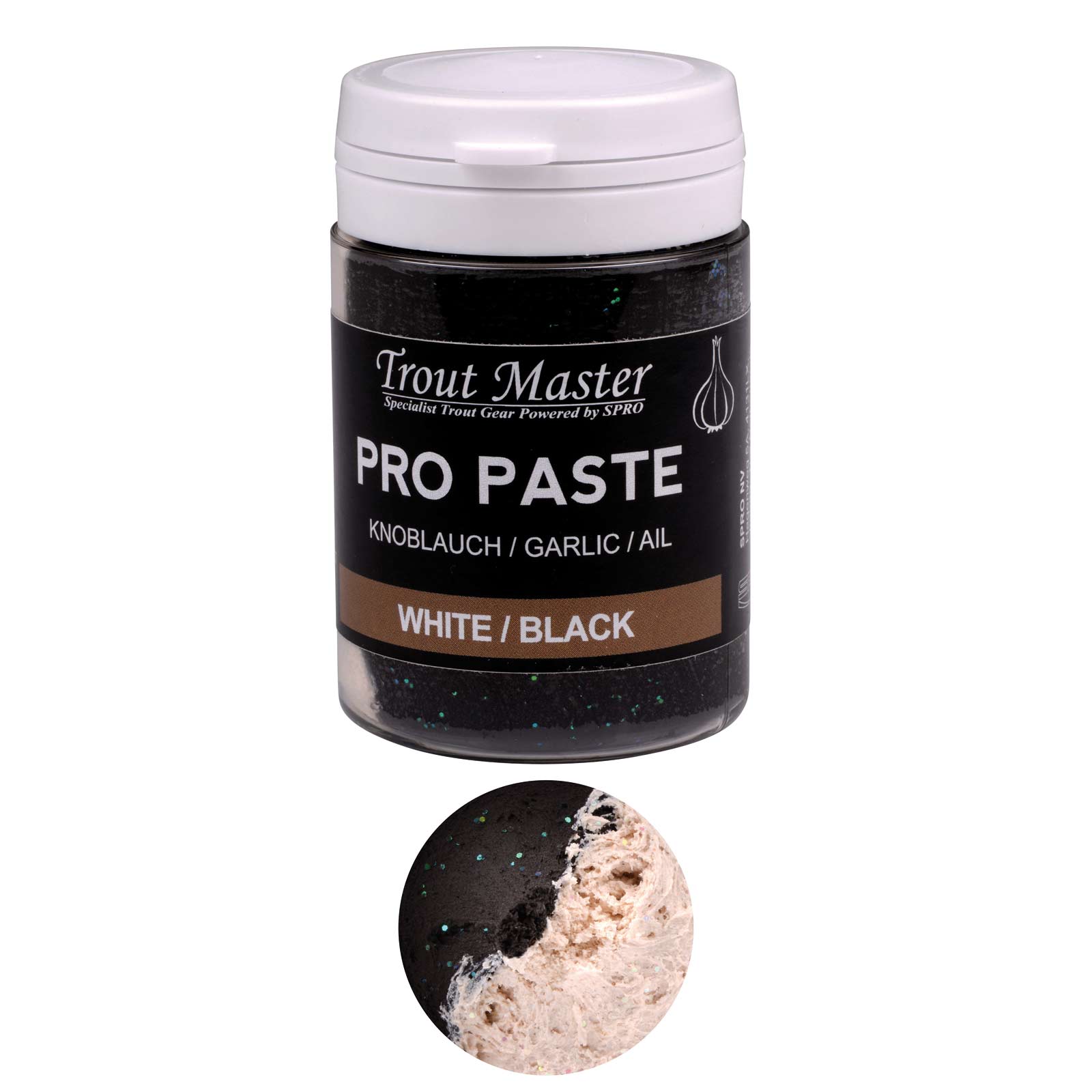 Spro Trout Master Pro Paste Forellenteig Wihte / Black   