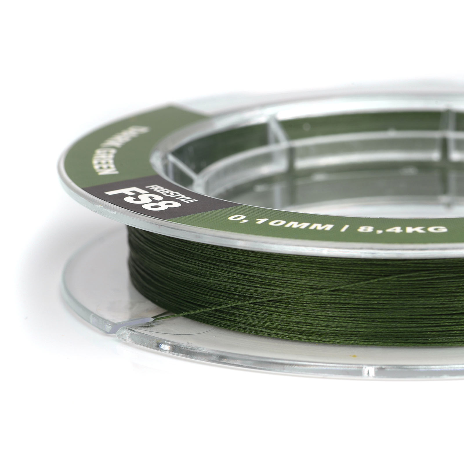 Sproo Freestyle Fs8 Braid Dark Green geflochtene Angelschnur Detail 1