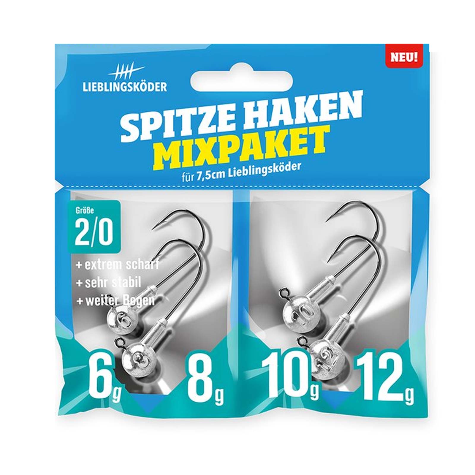 Lieblingsköder Spitze Haken Set 2/0