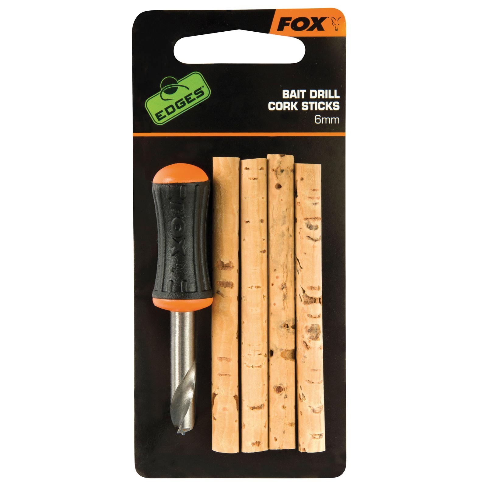 Fox Edges Drill & Cork Stick Set Tigernut Karpfenangeln Bohrer Sortiment